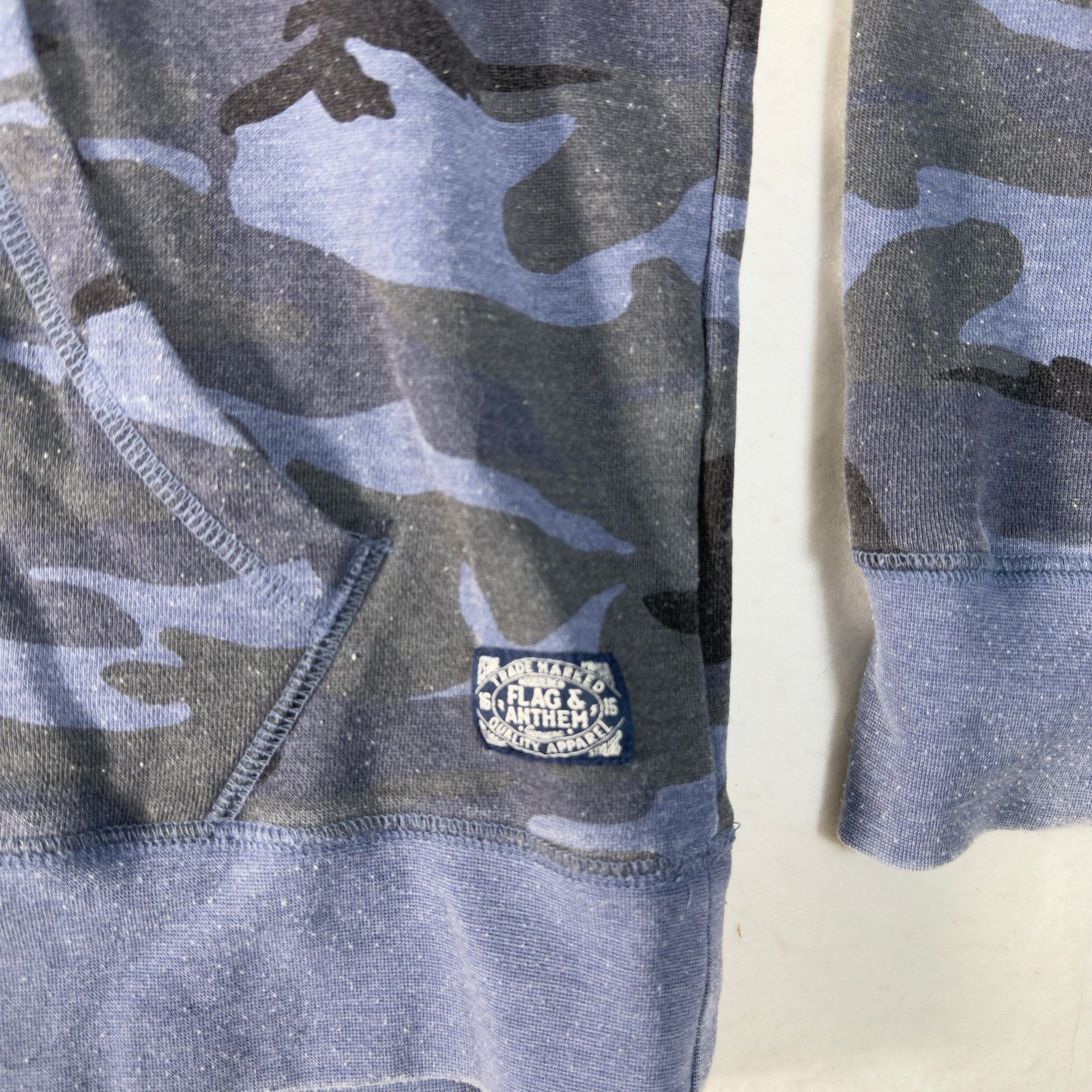Flag & Anthem Flag & Anthem Camo Hoodie Men’s XXL Blue Gray Camouflage Size US XXL / EU 58 / 5 - 5 Thumbnail