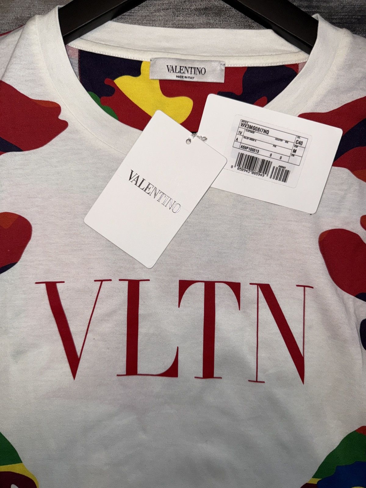 Valentino Valentino multi color camouflage cotton tsbirt Size US M / EU 48-50 / 2 - 3 Thumbnail