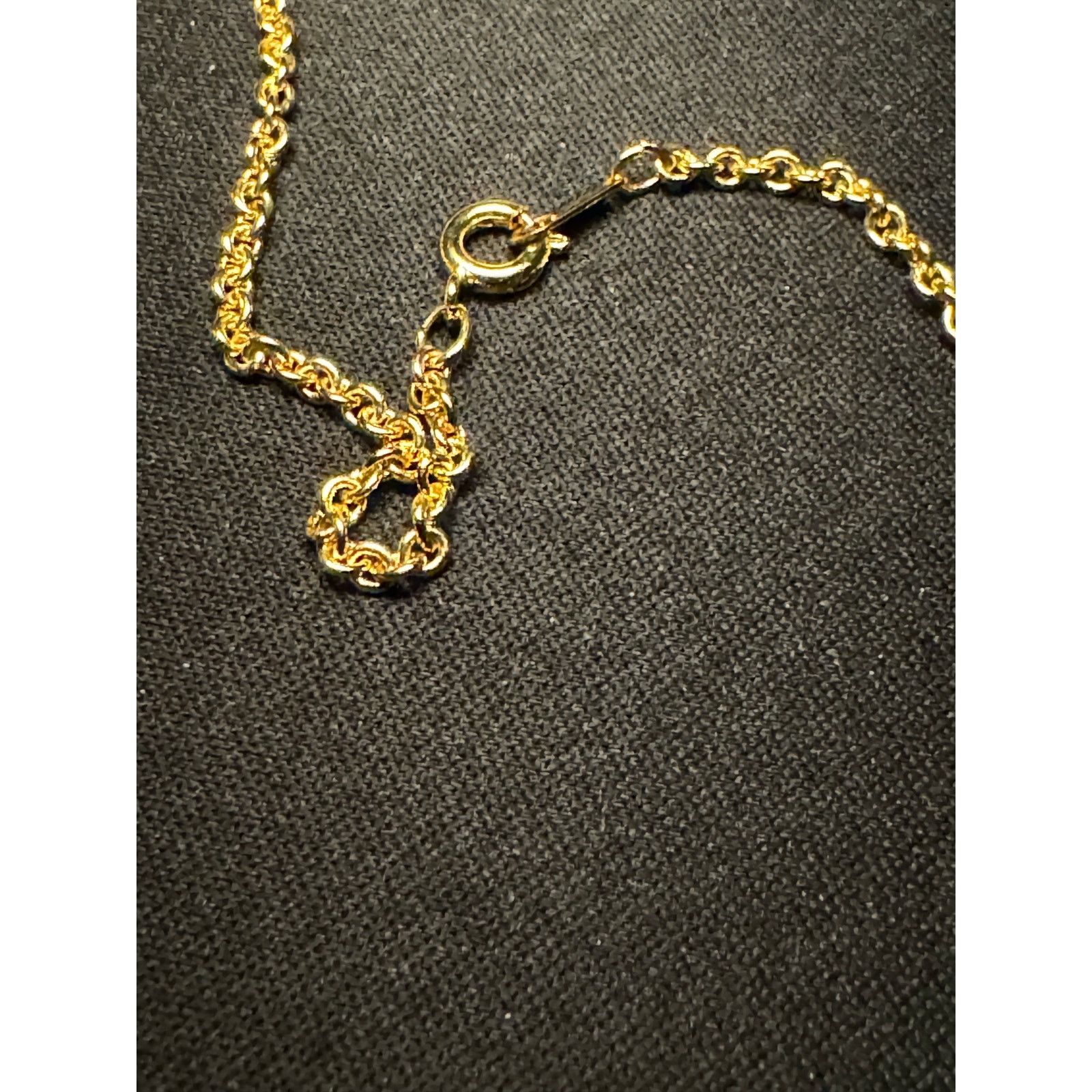 Other Vintage Korea Gold Tone Black Faux Pearl 14in Necklace Size ONE SIZE - 4 Thumbnail