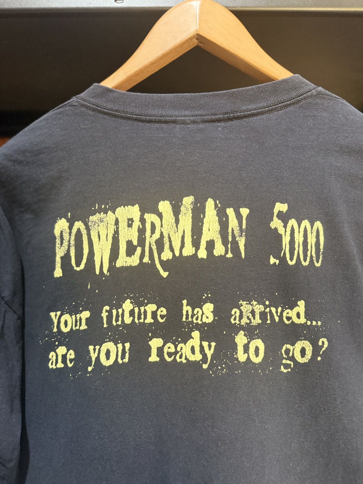Band Tees Thrashed Vintage 90s Powerman 5000 PM5K American Rock Band T Size US XL / EU 56 / 4 - 10 Thumbnail