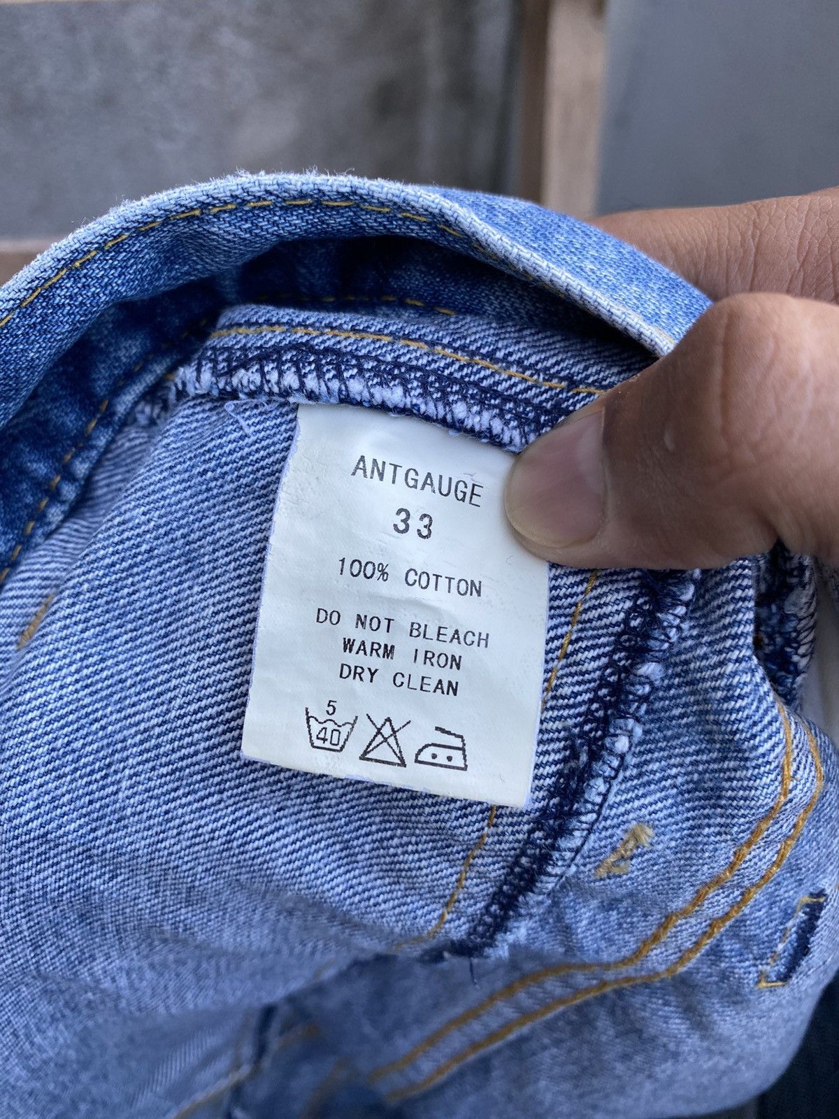 Japanese Brand Sick Crazy 🔥 Vintage Y2K Ant gauge Double Waisted Jeans Size US 33 - 13 Thumbnail