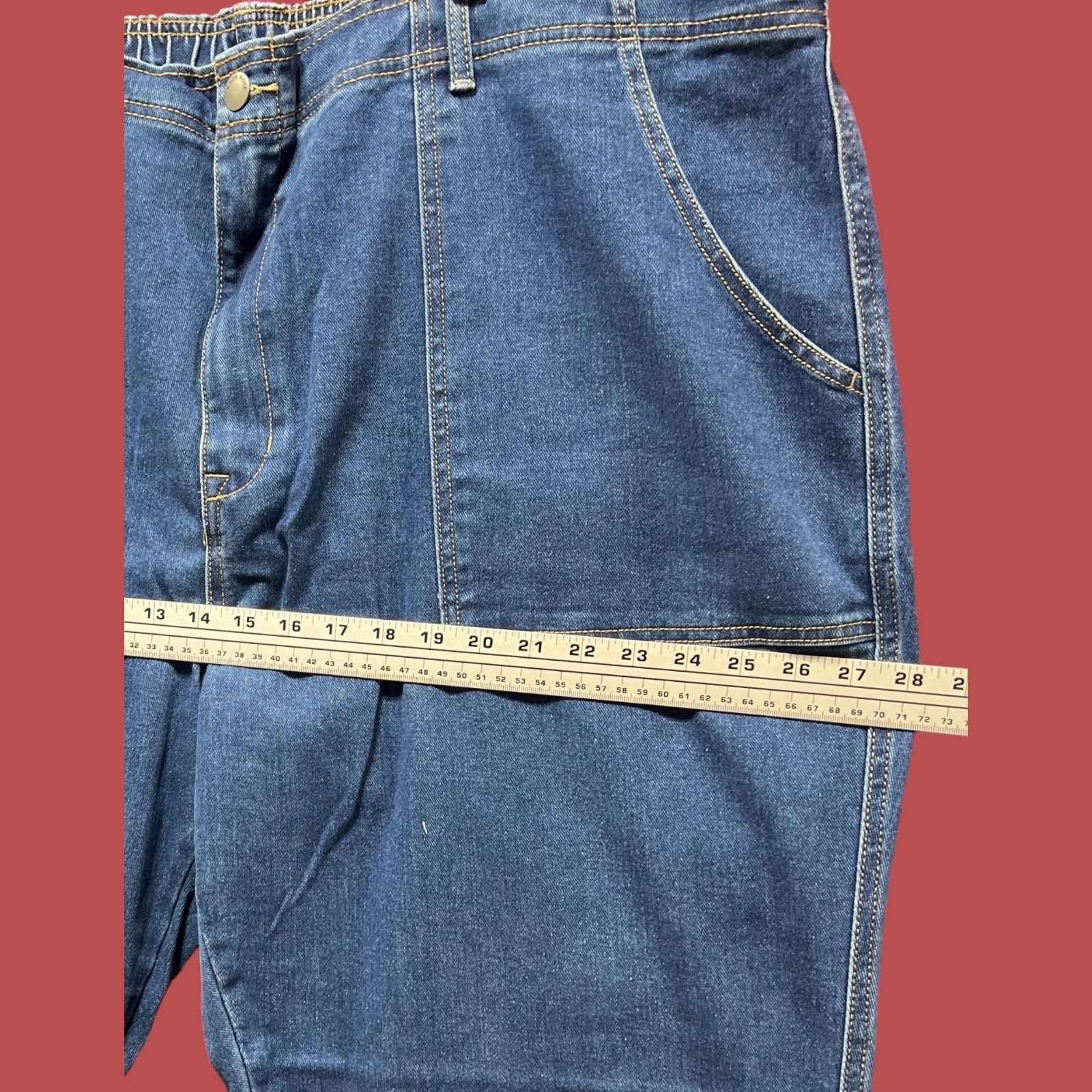 Other Knox Rose - Women's High Waist Stretch Pants - Blue - 3X Size 42" / US 20 - 4 Thumbnail