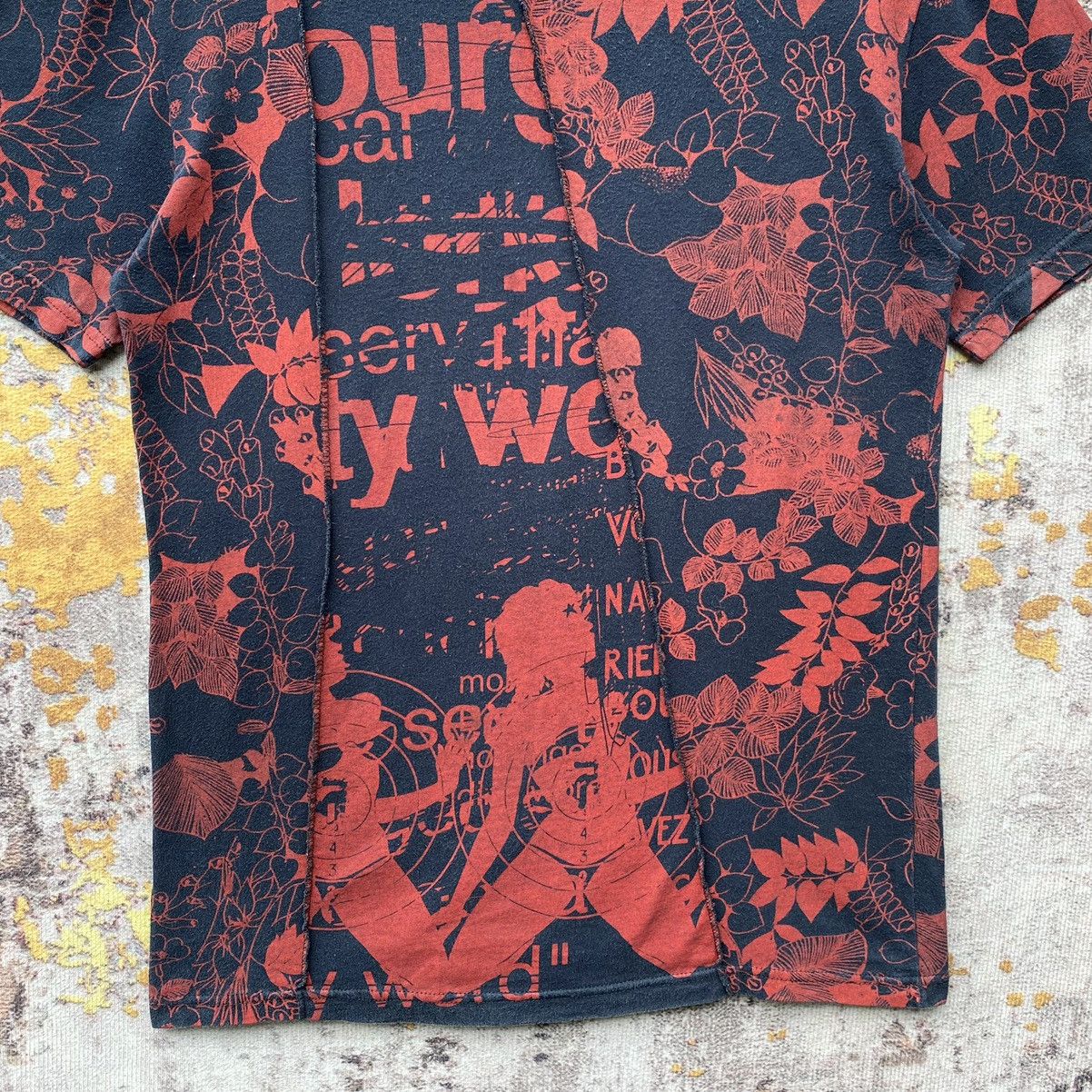 Vintage Jean Colonna Floral Graphic Sexy Girl Shirt Fashion Designer Size US S / EU 44-46 / 1 - 9 Thumbnail