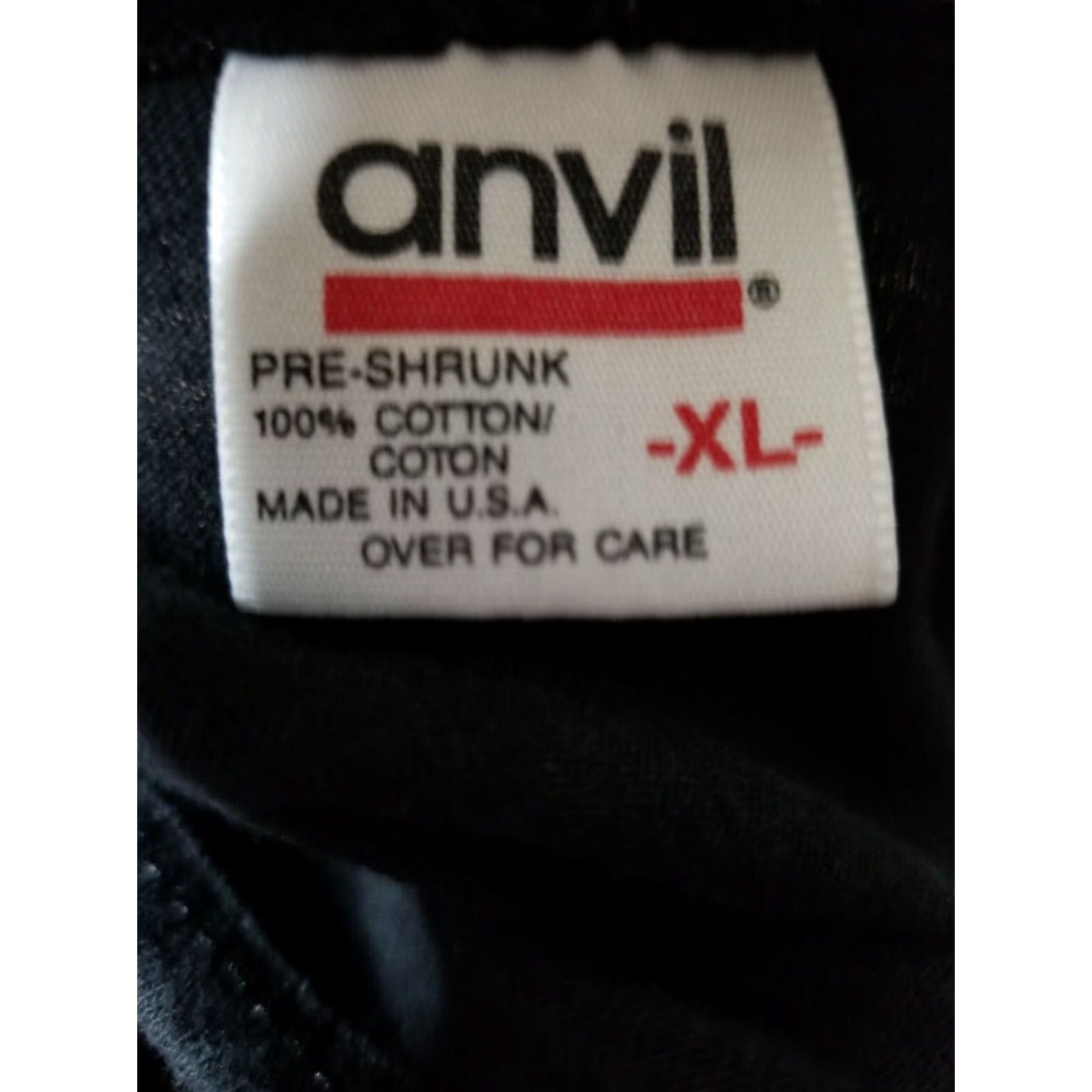 Anvil VINTAGE Anvil T-Shirt Marco Island Florida Map Short Sleeve Crew Neck XL Black 1980s 90s Beach Mens USA Size US XL / EU 56 / 4 - 4 Thumbnail