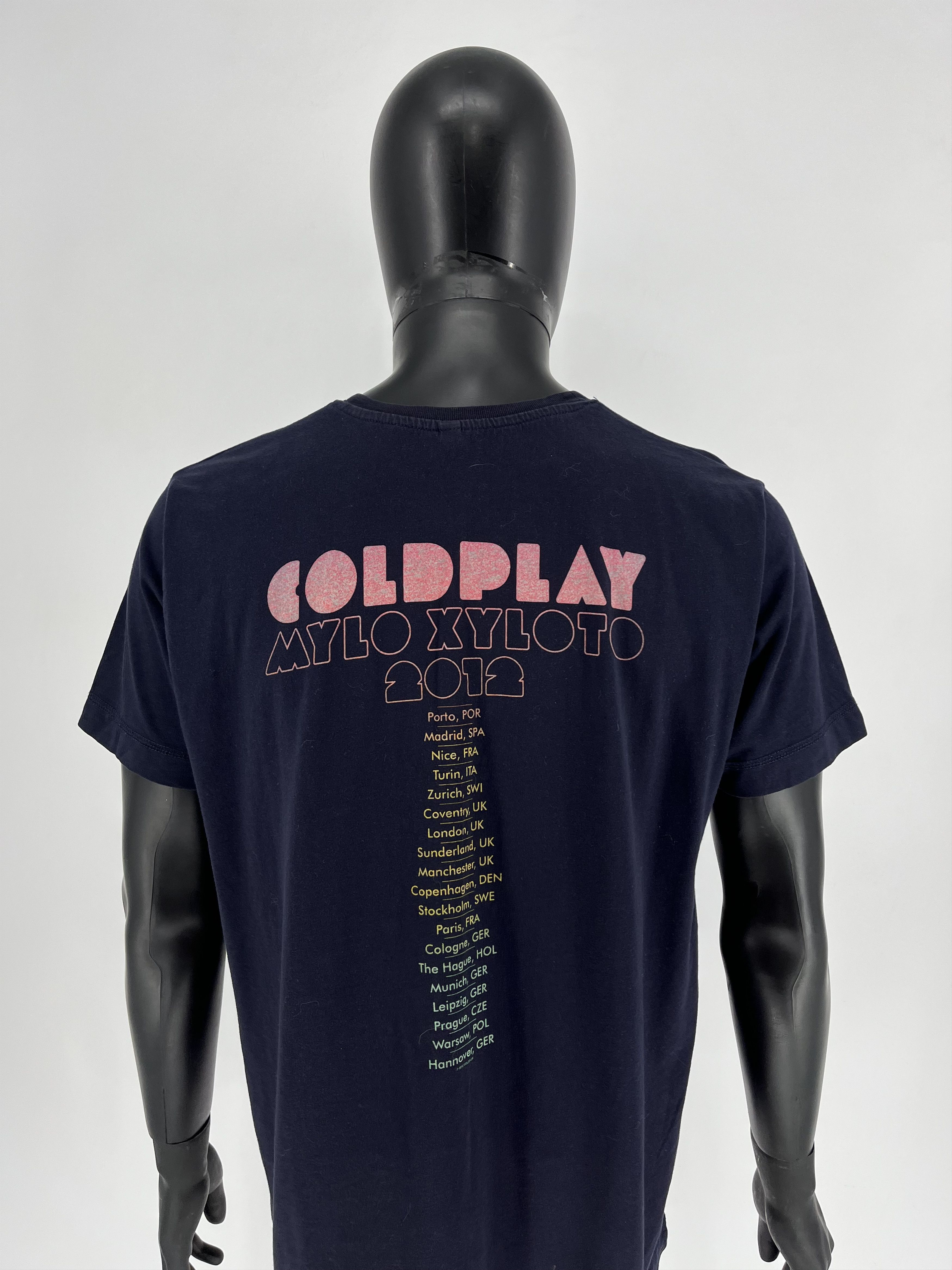 Band Tees Vintage Y2K Coldplay T Shirt Mylo Xyloto 2012 Size US L / EU 52-54 / 3 - 9 Thumbnail
