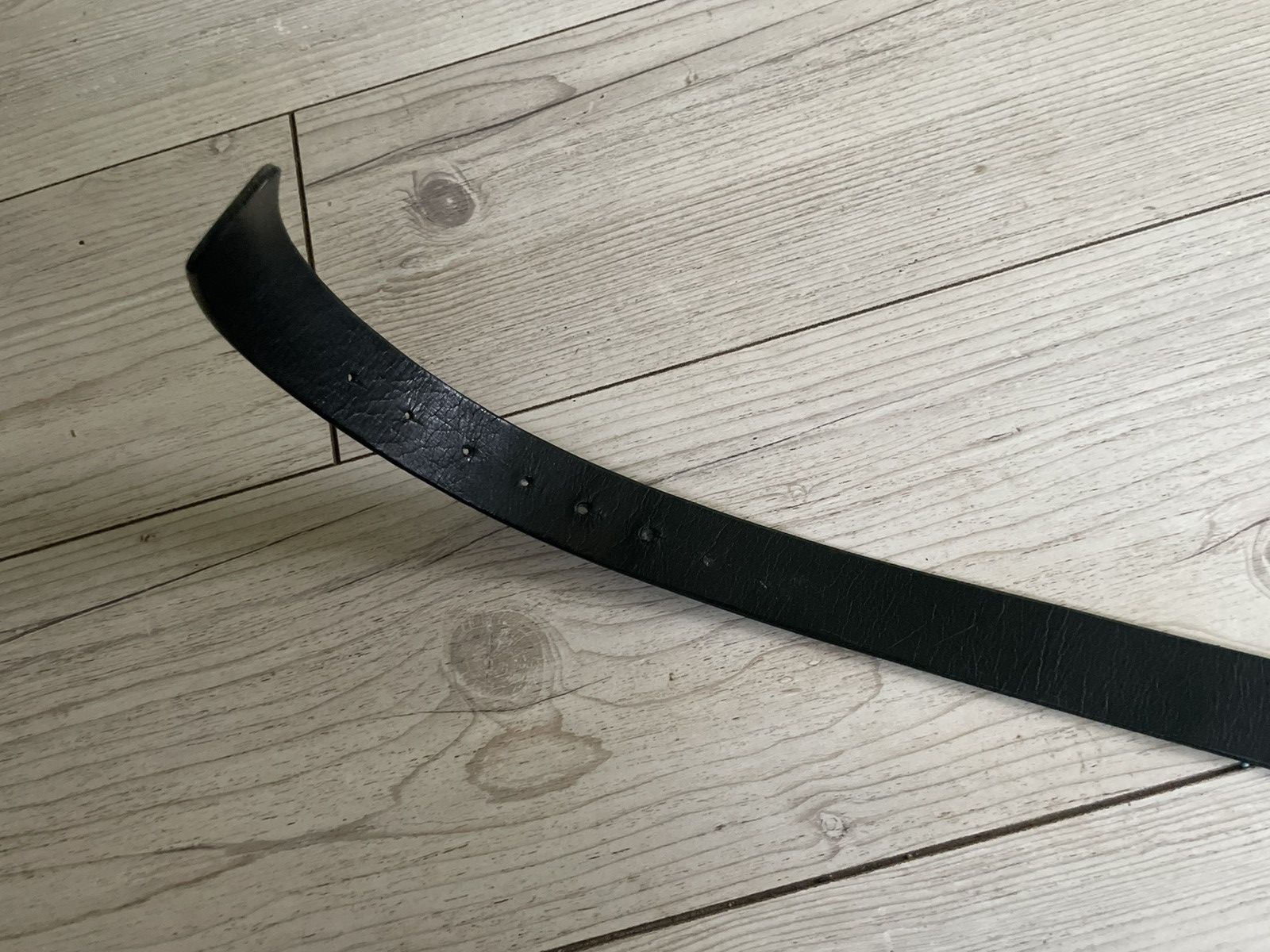 Versace × Vintage VERSACE LEATHER BELT Y2K LEATHER BLACK Size ONE SIZE - 9 Thumbnail