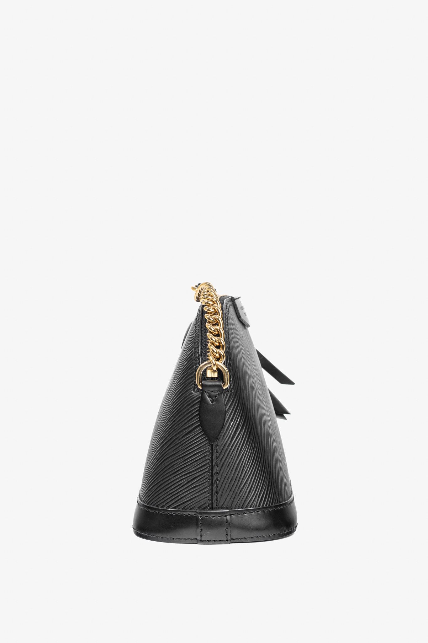 Louis Vuitton Louis Vuitton Alma Mini Noir Epi Chain-Strap Shoulder Bag Size ONE SIZE - 3 Thumbnail