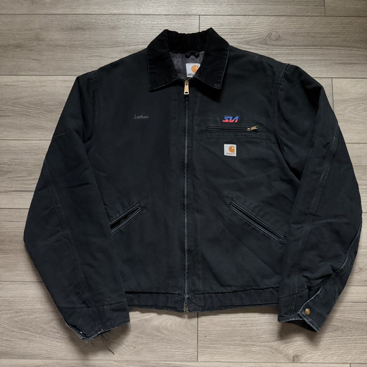 Carhartt vintage black carhartt detroit jacket Large j001 BLK Size US L / EU 52-54 / 3 - 2 Thumbnail