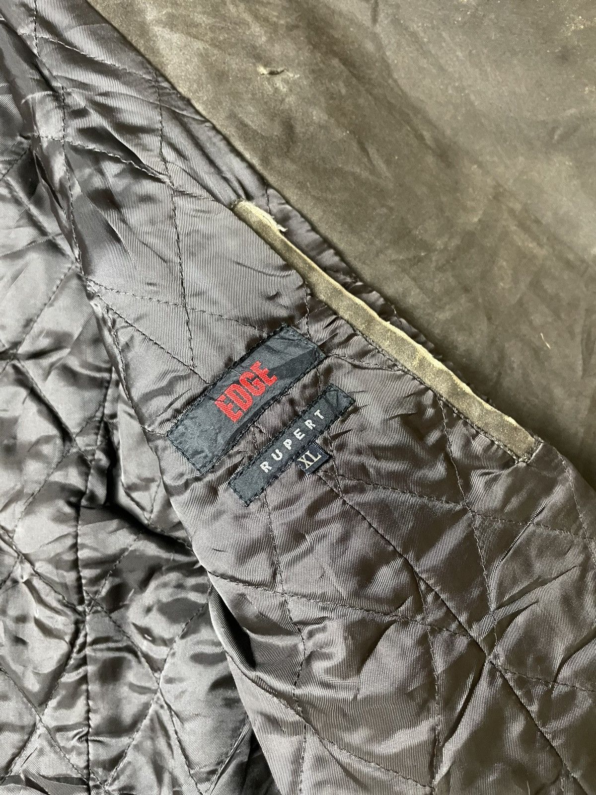 Japanese Brand × Vintage Edge x Rupert Leather Suede Double Breasted Coat (115) Size US XL / EU 56 / 4 - 8 Thumbnail