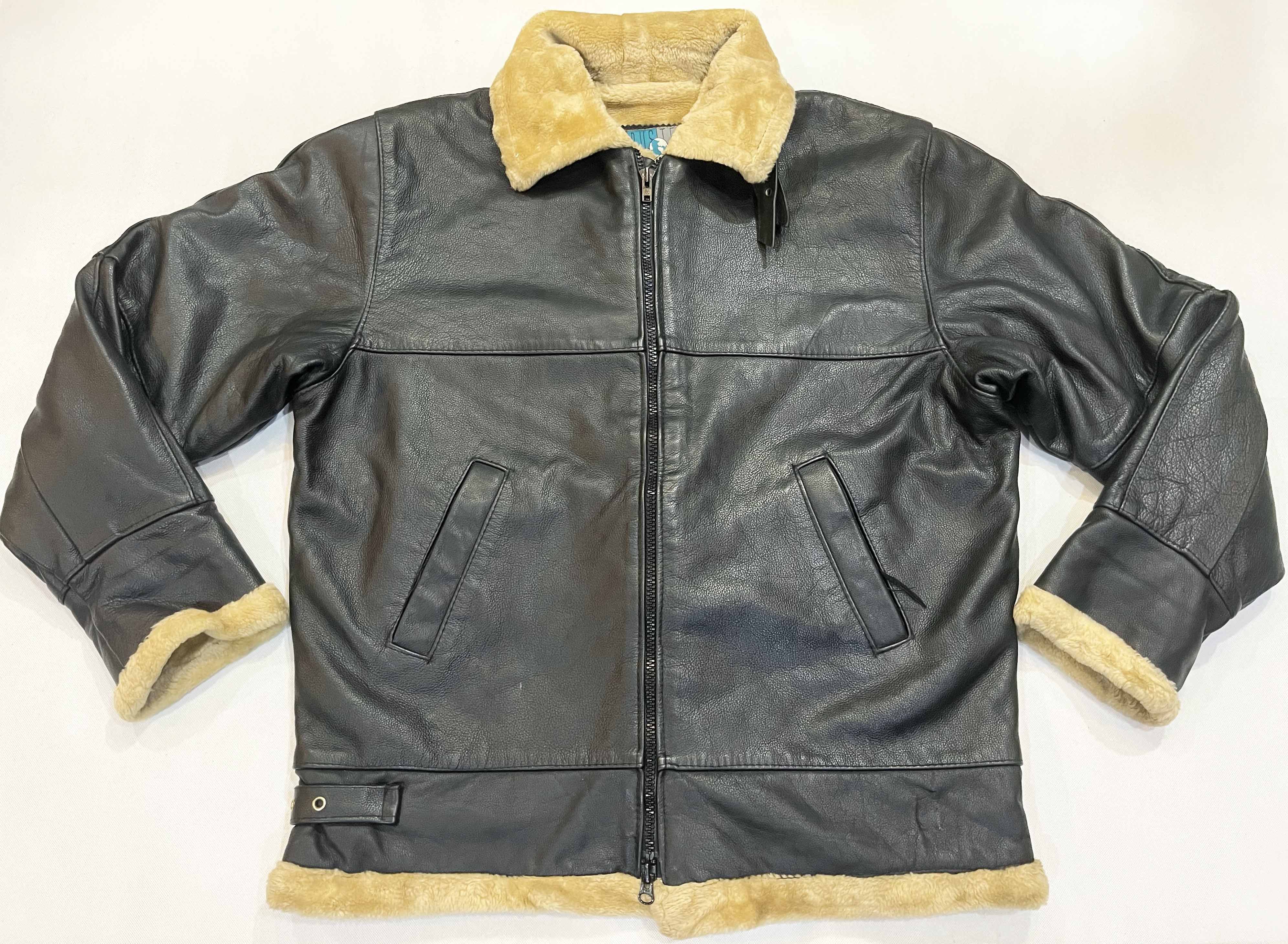 Vintage Vintage Buster Aviator Pilot Bomber Flight Leather Jacket Size US XXL / EU 58 / 5 - 1 Thumbnail