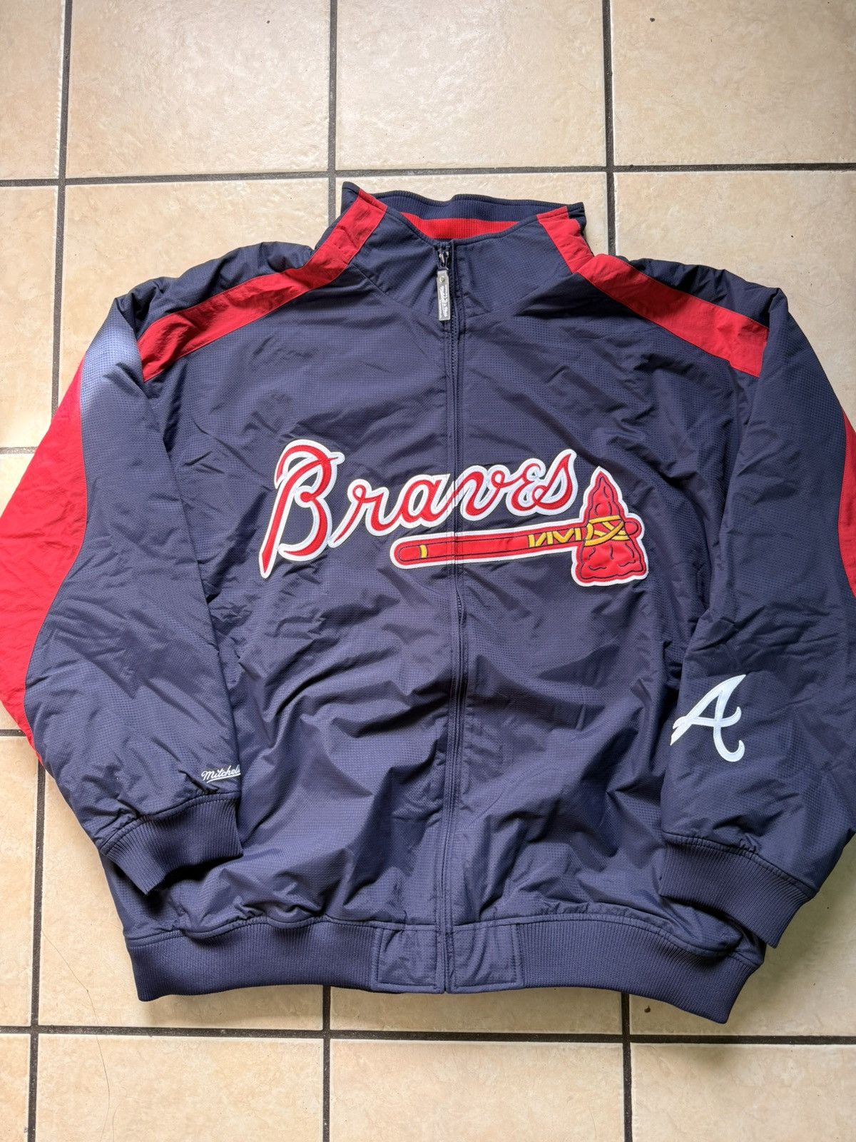 Mitchell & Ness Atlanta Braves Navy 2005 Cooperstown Authentic Size US XXL / EU 58 / 5 - 1 Thumbnail