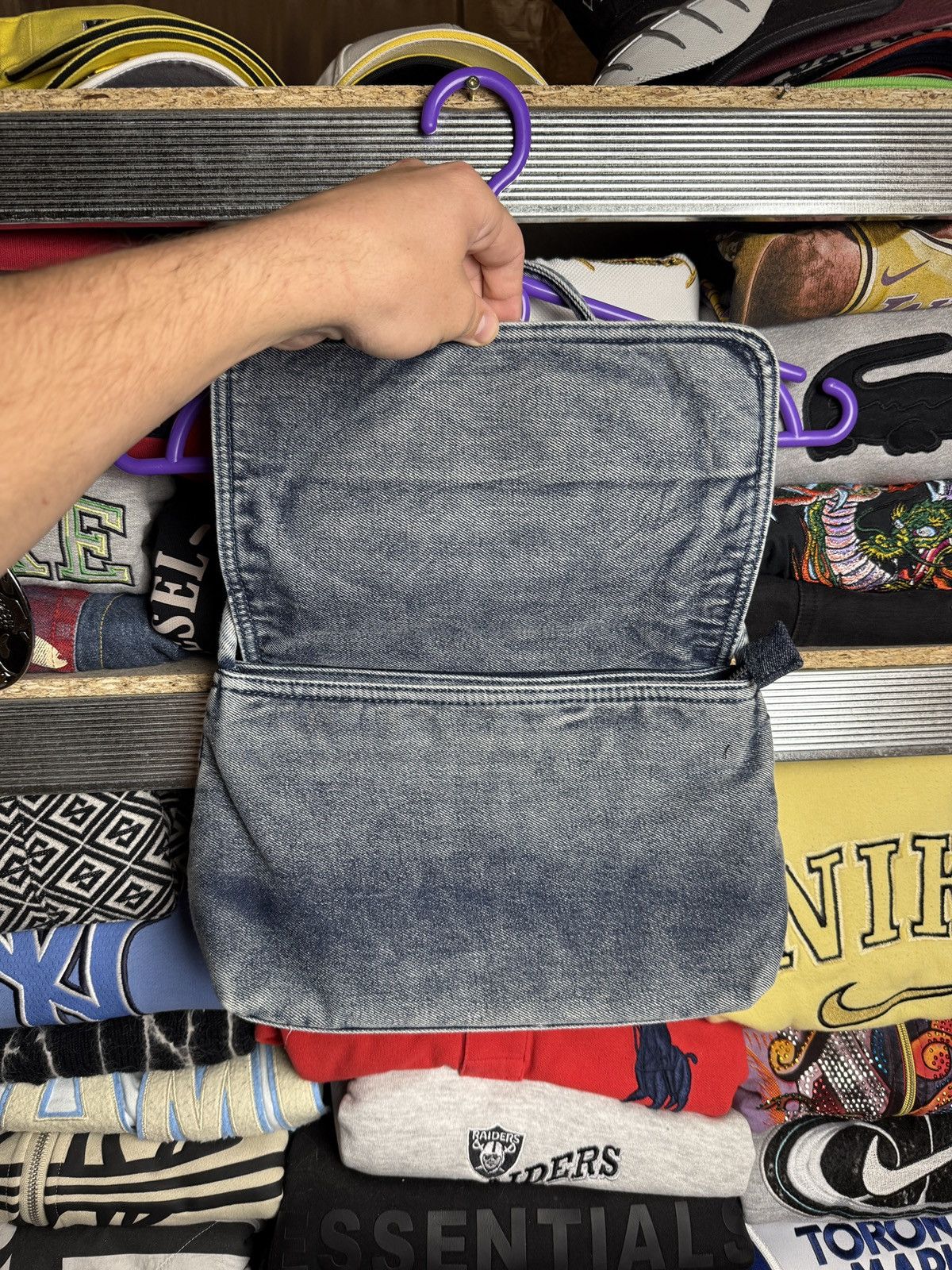 Diesel Crazy Y2K Diesel Style D Logo Bag Big Logo Faded Colour Size ONE SIZE - 4 Thumbnail