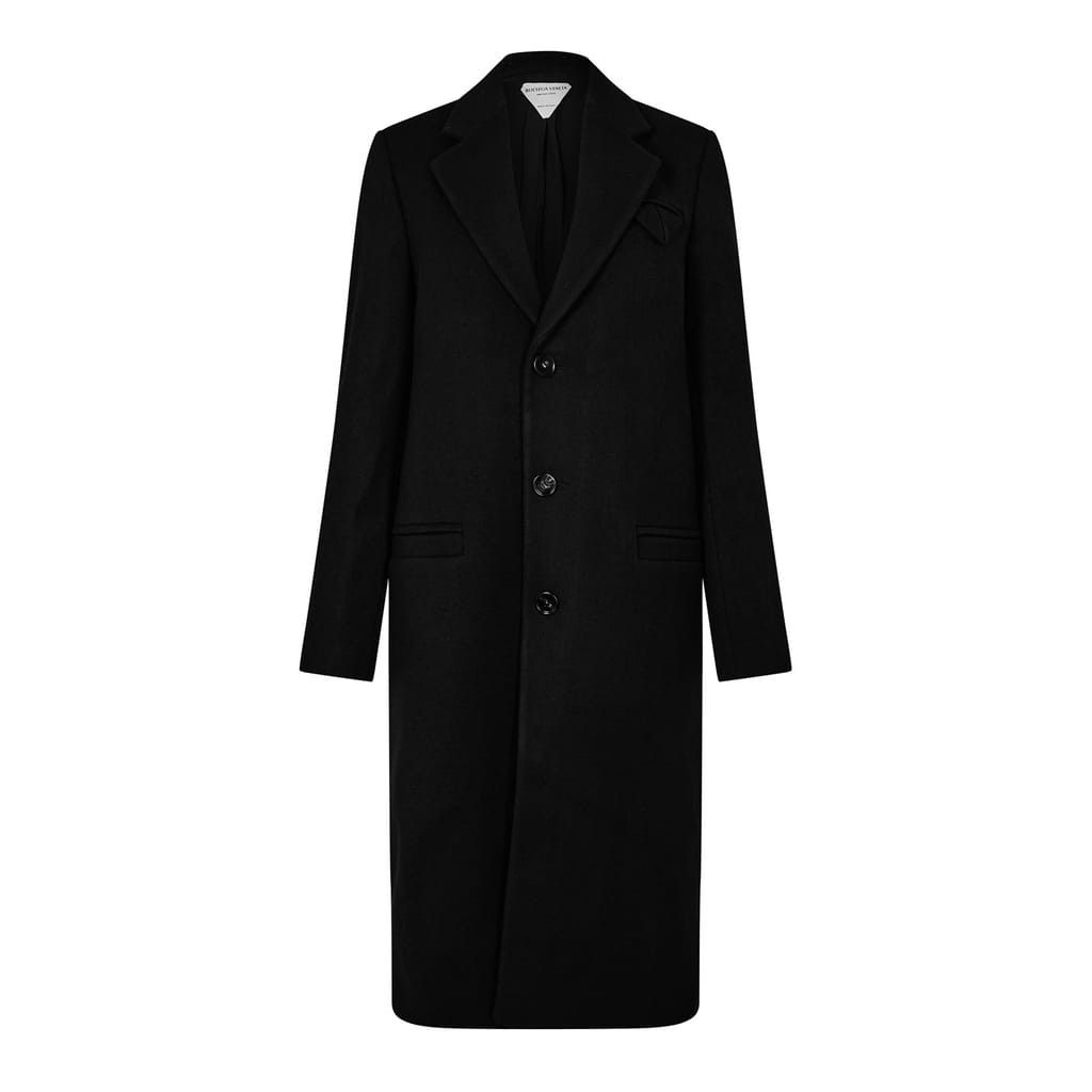 Bottega Veneta Bottega Veneta Single Breast Coat in Black Size XXS / US 00 / IT 34 - 2 Thumbnail