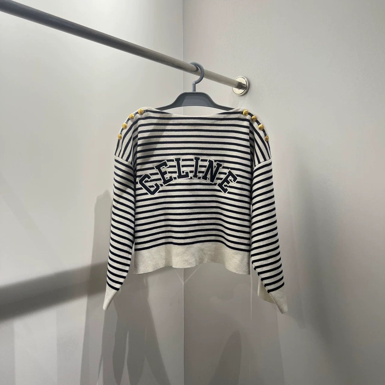 Celine Celine Knit Striped Sweater S Women Size S / US 4 / IT 40 - 1 Thumbnail