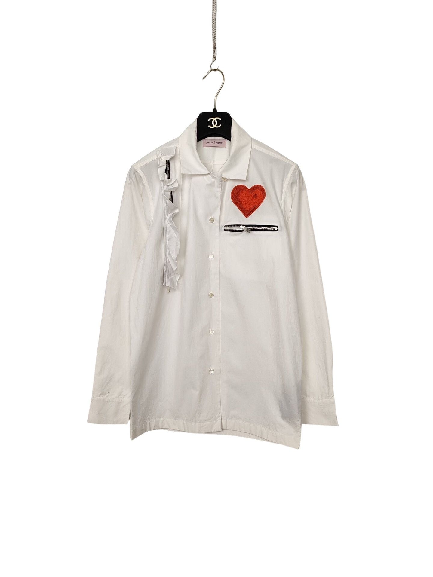 Palm Angels Palm Angels Heart Patch Button Up Shirt Size 36 Size XS / US 0-2 / IT 36-38 - 1 Thumbnail