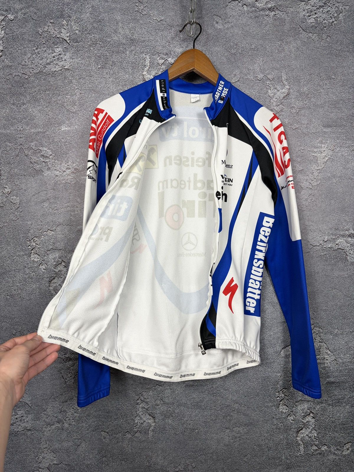 Bicycle Biemme Vintage Bicycle Jersey Long Sleeve Mercedes Benz Size US M / EU 48-50 / 2 - 6 Thumbnail