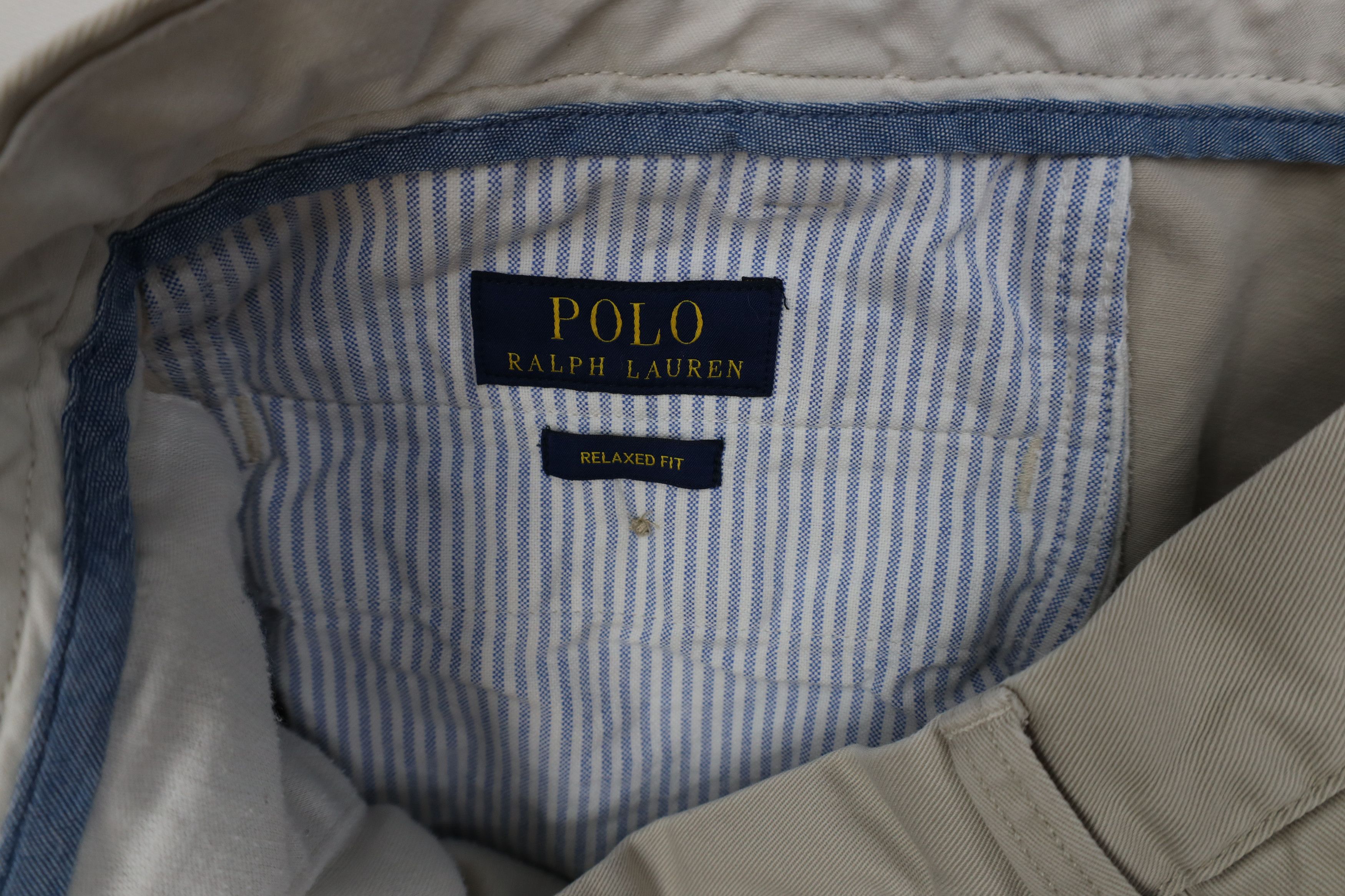 Polo Ralph Lauren Vintage Ralph Lauren Fit Wide Leg Chino Pants Beige Cotton Size US 38 / EU 54 - 8 Thumbnail