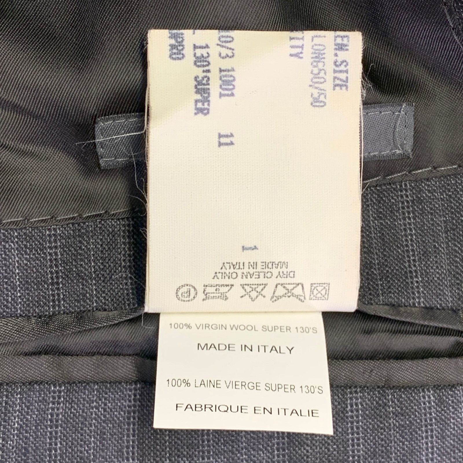 John Varvatos JOHN VARVATOS Size 40 Grey Charcoal Stripe Virgin Wool Suit Size 40R - 10 Thumbnail