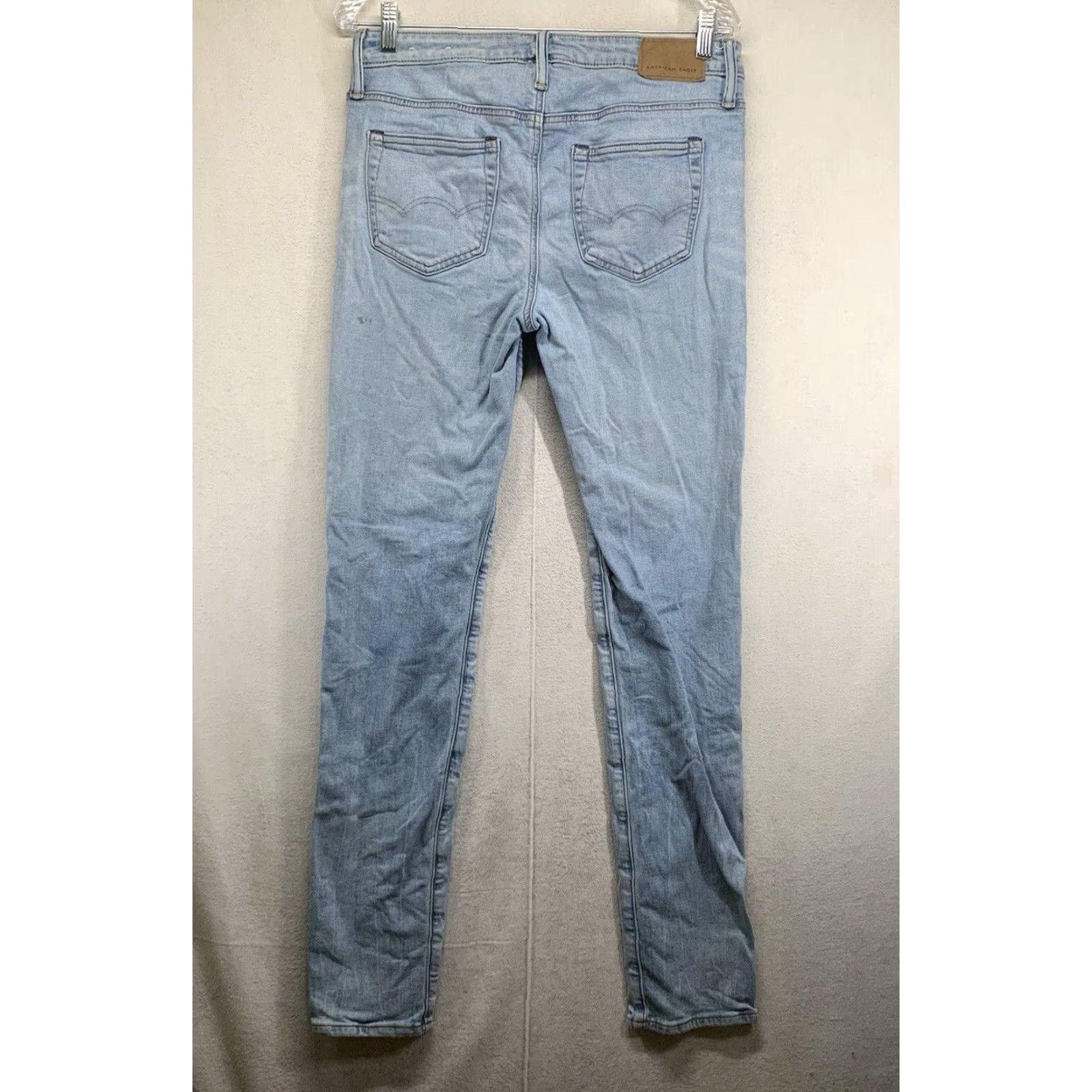 American Eagle Outfitters American Eagle Jeans Mens Blue 32x32 Airflex Slim Straight 5-Pocket Denim Size US 32 / EU 48 - 2 Thumbnail