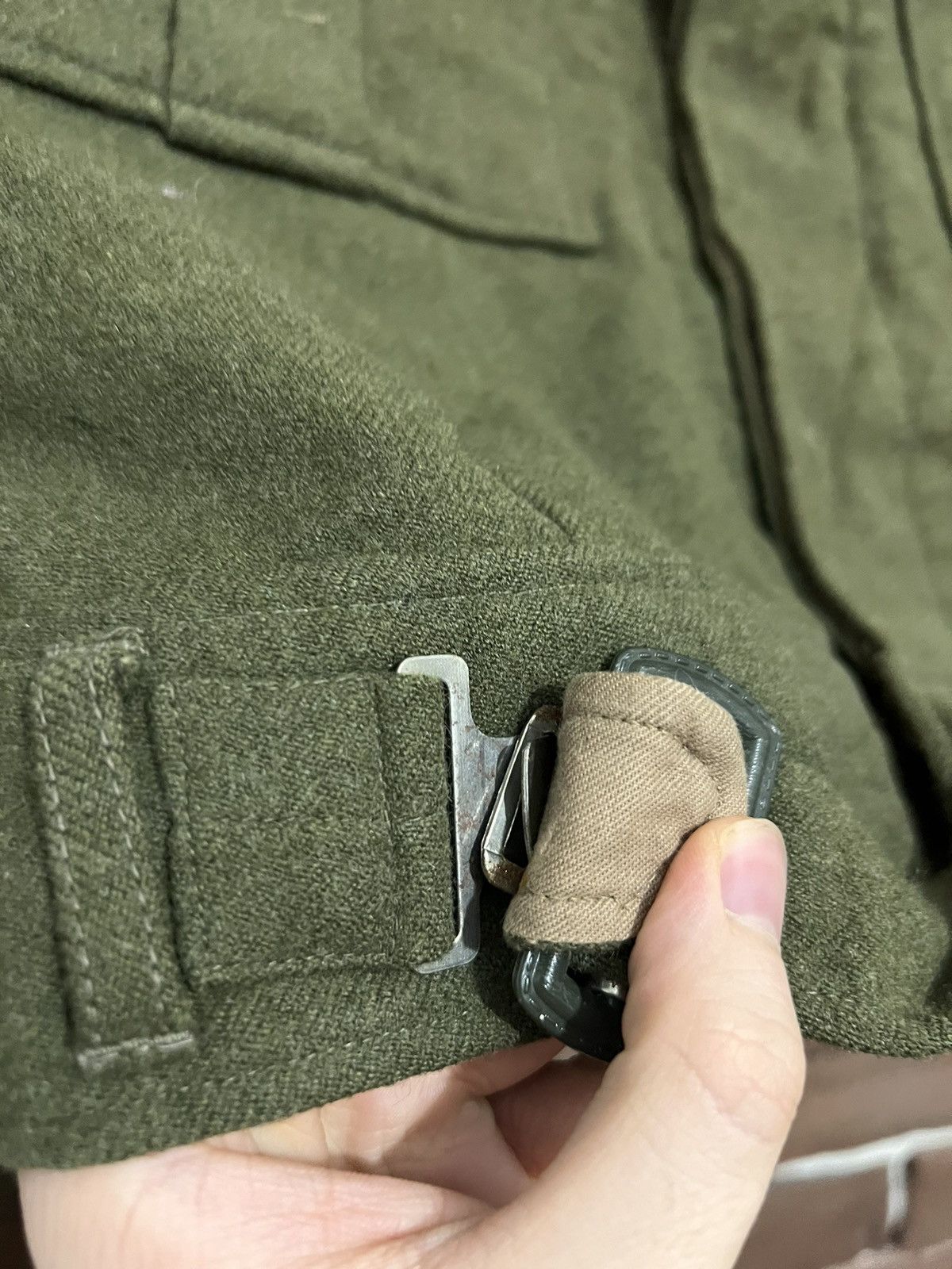 Vintage Vintage 50s Wool Olive Military Jacket Workwear Cropped Size US S / EU 44-46 / 1 - 3 Thumbnail