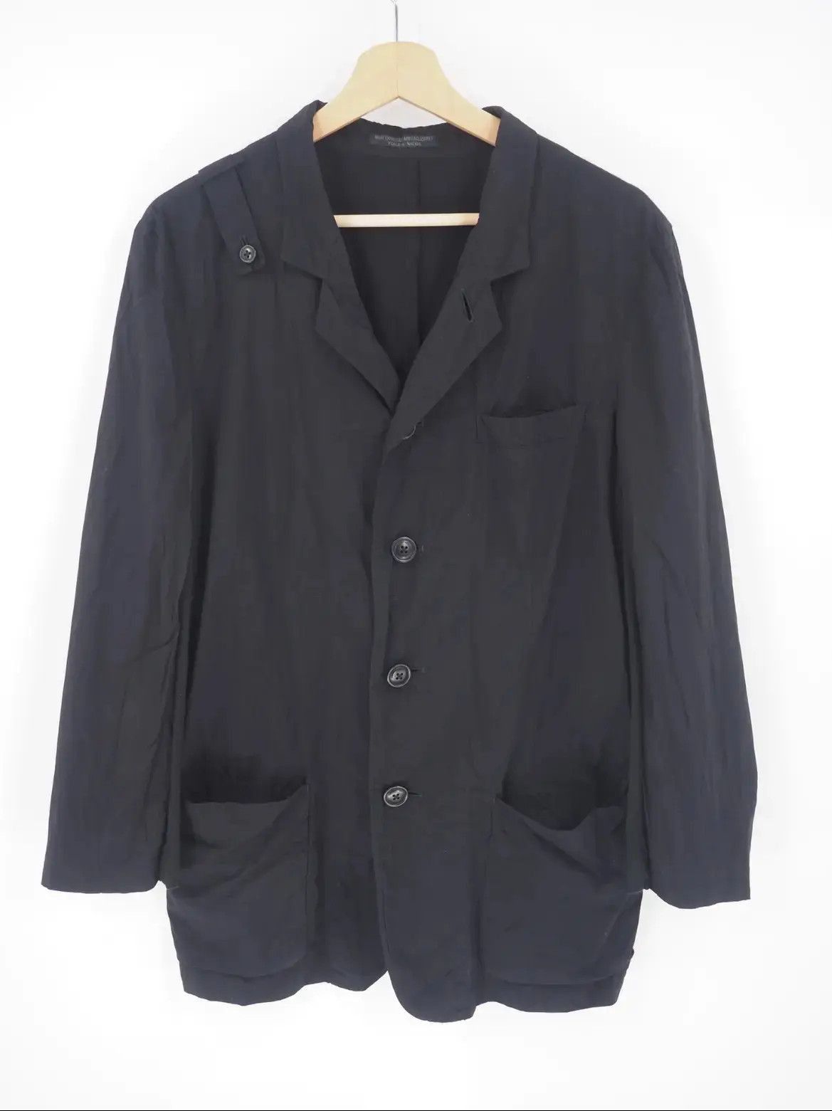 Yohji Yamamoto Yohji Yamamoto Yohji Yamamoto 10SS Nylone Blazer Jacket-25 Size US L / EU 52-54 / 3 - 1 Thumbnail