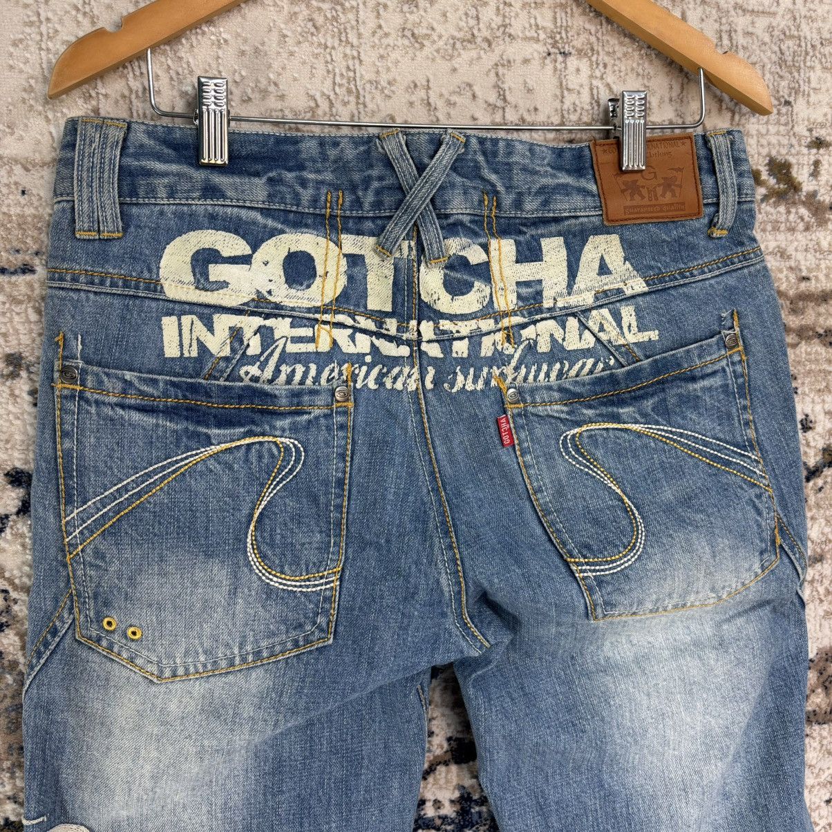 Gotcha × Vintage Vintage Gotcha Surf Embroidered Denim Jeans Size US 32 / EU 48 - 12 Thumbnail