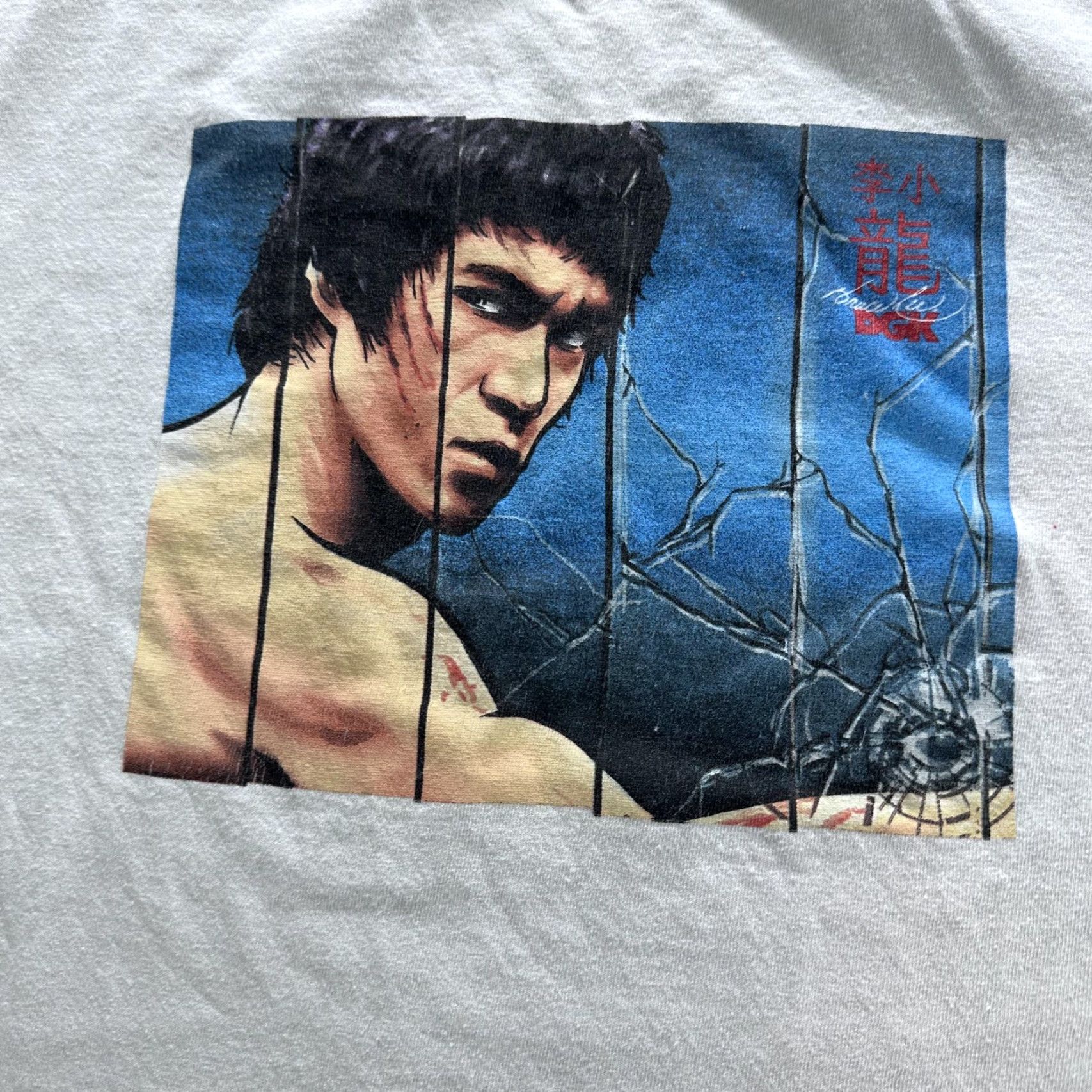 DGK DGK Bruce Lee Shirt Mens Medium White Graphic Print Tee Be Like Water Quote Crew Neck Short Sleeve Skate Shirt Size US M / EU 48-50 / 2 - 2 Thumbnail