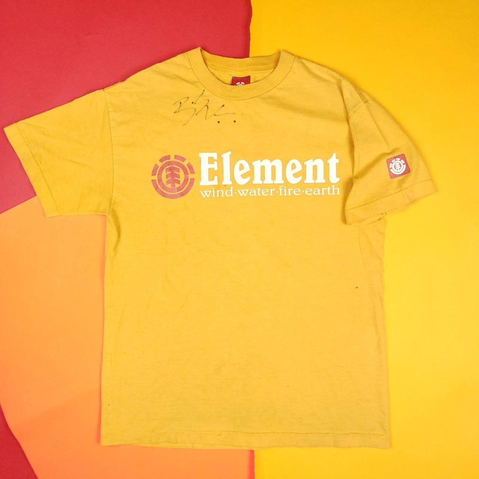 Element Mens Y2K Element tee shirt *Bam Margera signed* Mens Medium Size US M / EU 48-50 / 2 - 1 Thumbnail