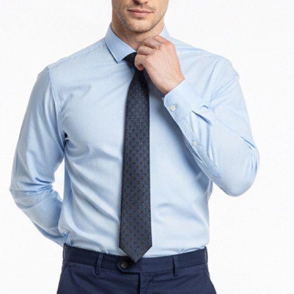 Ermenegildo Zegna Ermenegildo Zegna Geometric Pattern Men’s Tie Size ONE SIZE - 1 Thumbnail