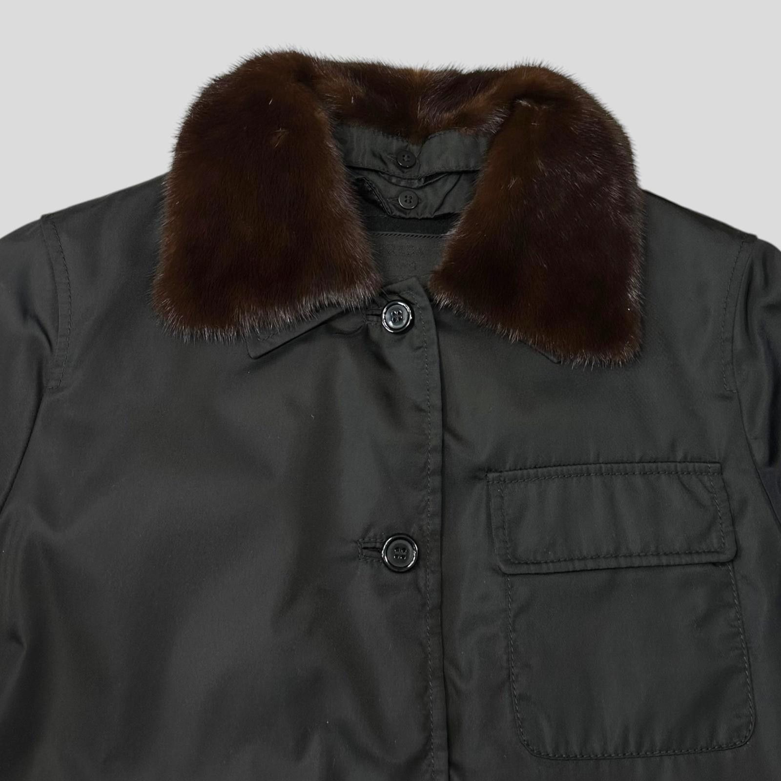 Prada Prada 1999 3 in 1 Mink Fur Ballistic Nylon Chore Coat - M Size US M / EU 48-50 / 2 - 2 Thumbnail