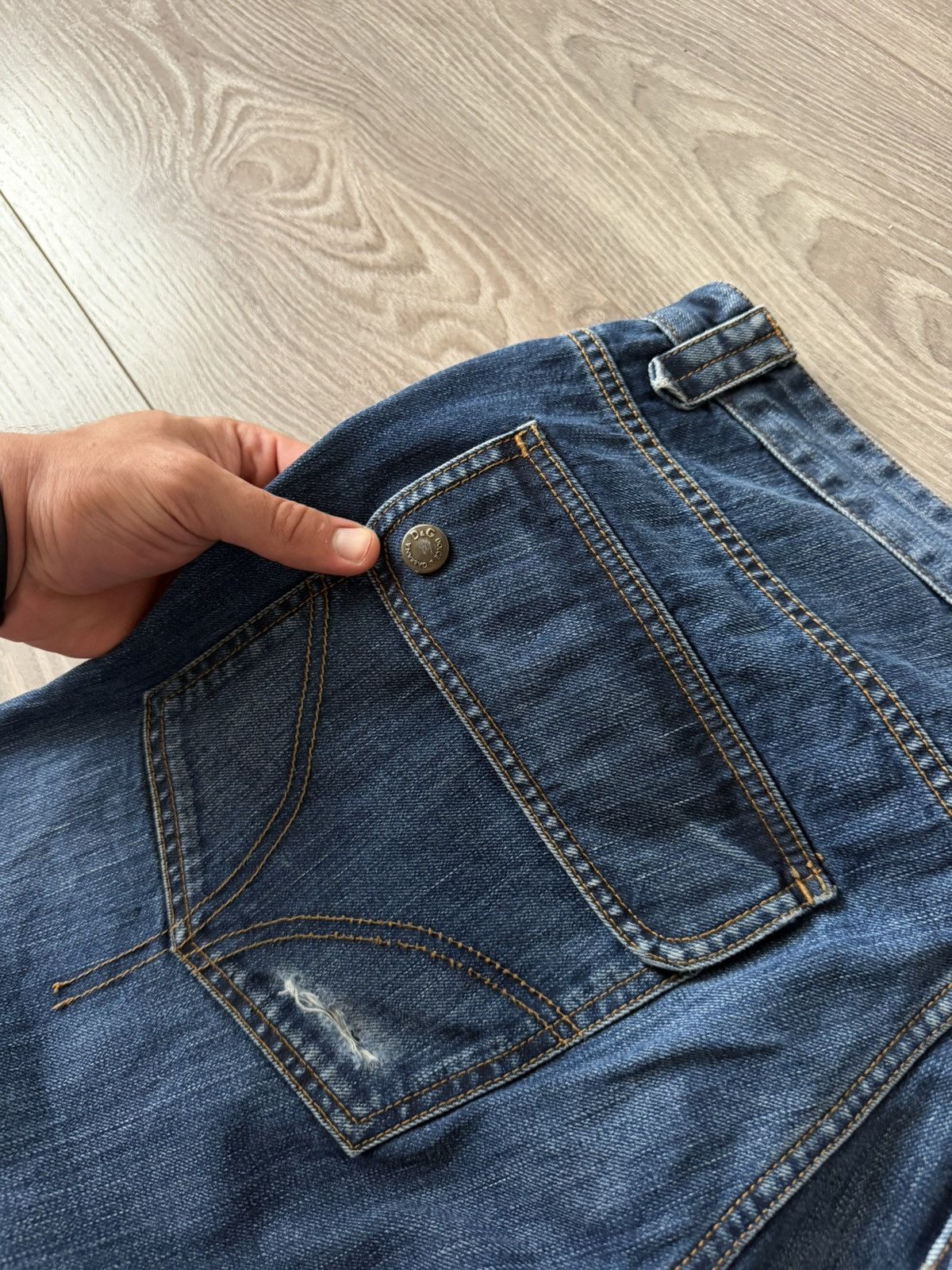 Dolce & Gabbana Dolce & Gabbana Vintage 05/06 SS Denim Swag Y2K Drip Jeans Size US 36 / EU 52 - 7 Thumbnail