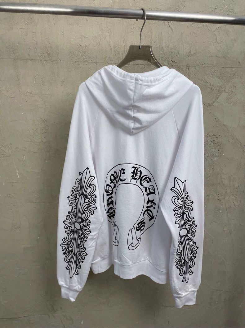 Chrome Hearts Chrome Hearts White Hoodie with Graphics Size US XL / EU 56 / 4 - 1 Thumbnail