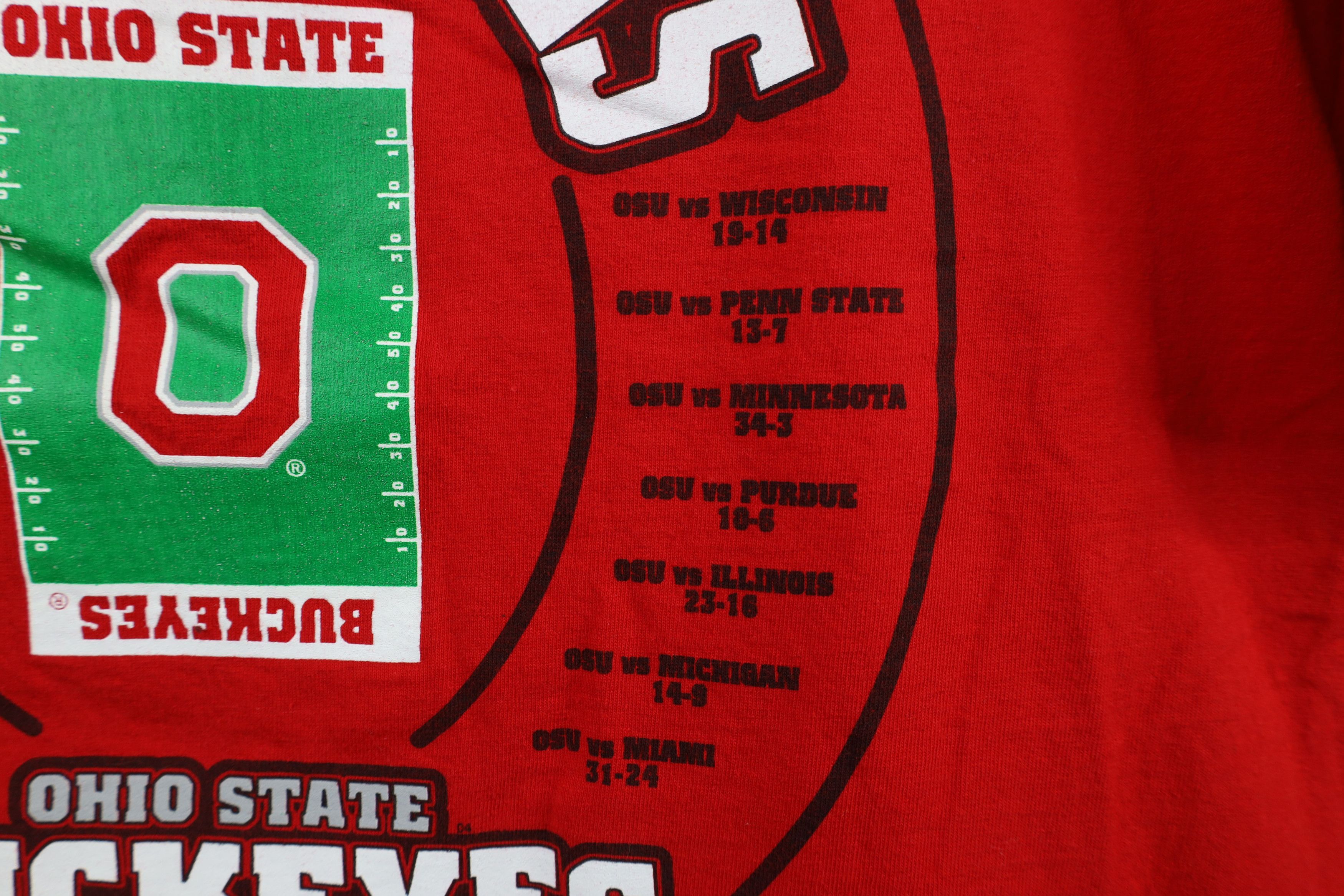 Vintage Vintage Champs Ohio State University Football T-Shirt Red Size US XL / EU 56 / 4 - 6 Thumbnail