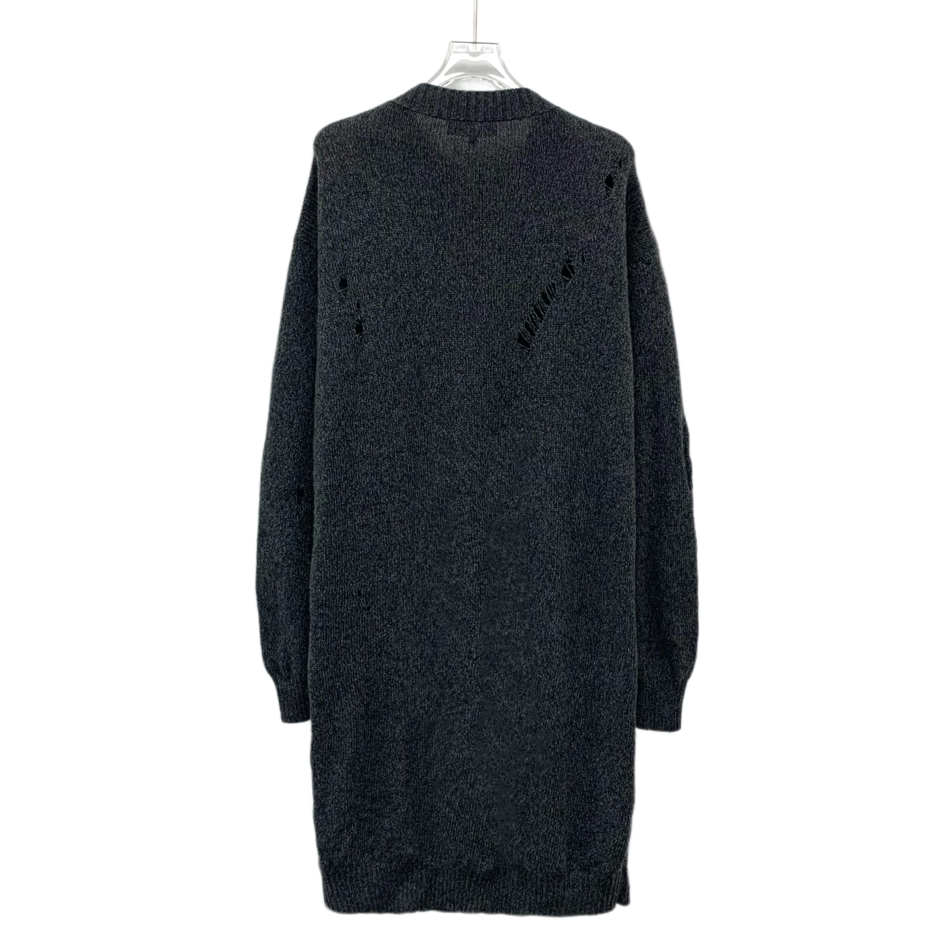 Loro Piana Loro Piana Cashmere Knit Dress Black-Grey (L) Size L / US 10 / IT 46 - 2 Thumbnail