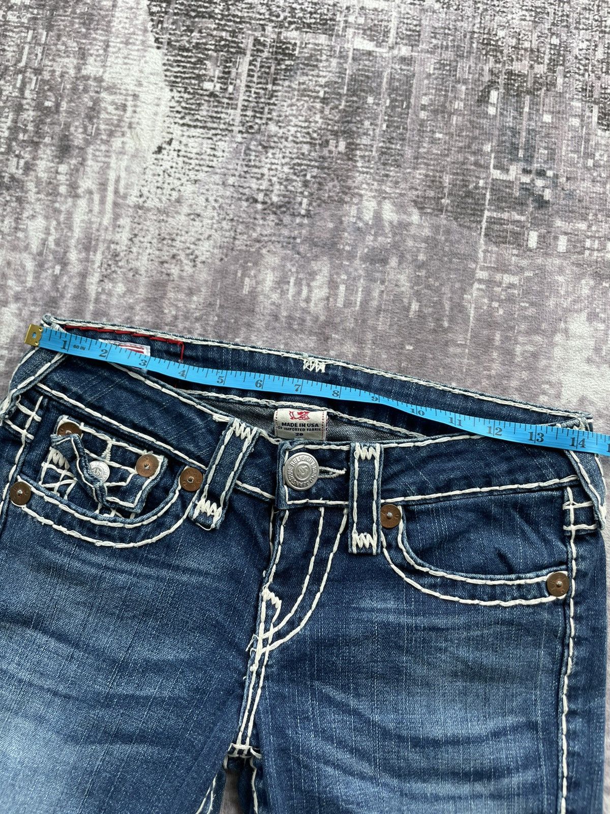 True Religion 2000s True Religion-Joey Super T Bold Stitch Jeans Size US 29 - 8 Thumbnail