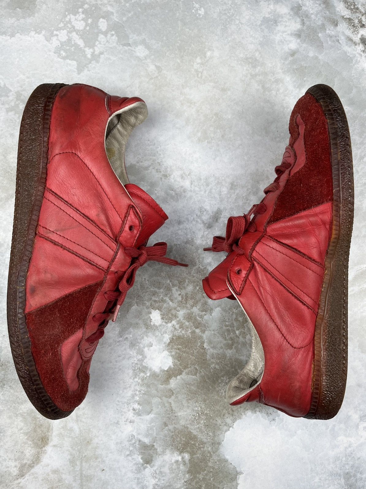 Maison Margiela AW05 Maison Margiela Vintage Red Leather Replica Gats Size US 9.5 / EU 42-43 - 5 Thumbnail
