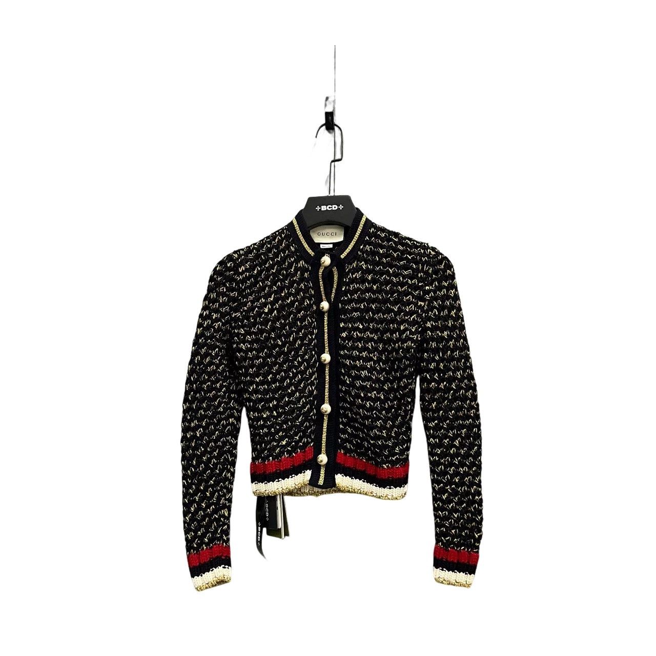 Gucci Gucci Metallic Knit Cardigan Size XS Size XS / US 0-2 / IT 36-38 - 1 Thumbnail