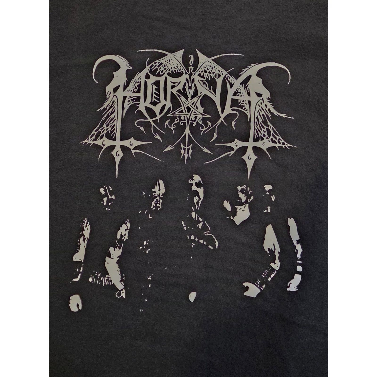 Gildan Horna Sudentaival Black Death Metal T Shirt Graphic Print Men XL Crew Neck Short Sleeve T-Shirt Gildan Cotton Size US XL / EU 56 / 4 - 2 Thumbnail