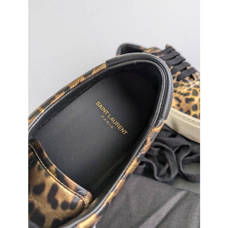 Saint Laurent Paris o1rshd1 Venice Leopard-Print Low-Top sneakers in Leopard Size US 8 / EU 41 - 4 Thumbnail