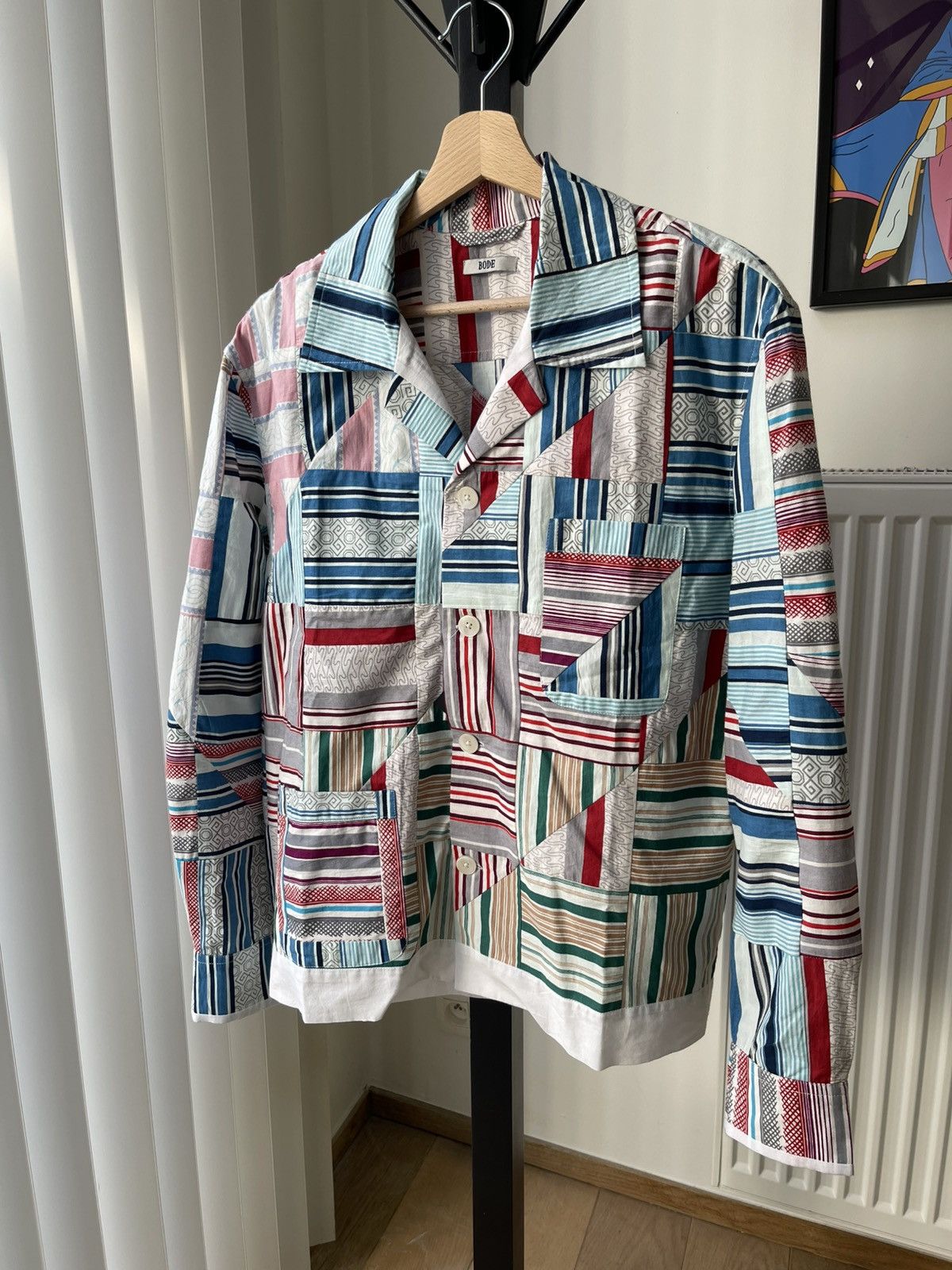 Bode Bode Patchwork Oxford Long Sleeves Shirt Size US S / EU 44-46 / 1 - 2 Thumbnail