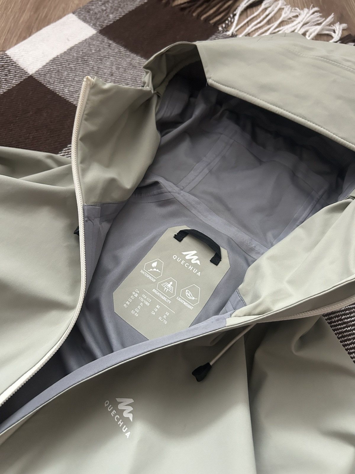 Other Quechua Waterproof beta jacket mens olive grey outdoors Size US M / EU 48-50 / 2 - 7 Thumbnail