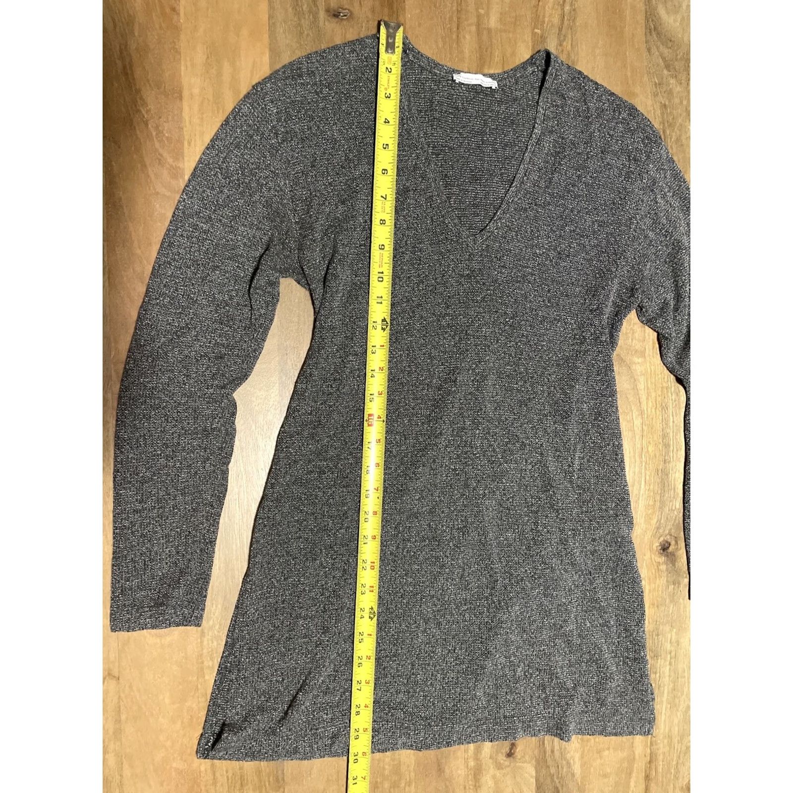 Zara VINTAGE? Zara Trafuluc Womens Long Sleeve V Neck Pullover Sweater M Heather Gray Shirt Womens Pullover Fall Winter Modern Knit Zara Size M / US 6-8 / IT 42-44 - 5 Thumbnail