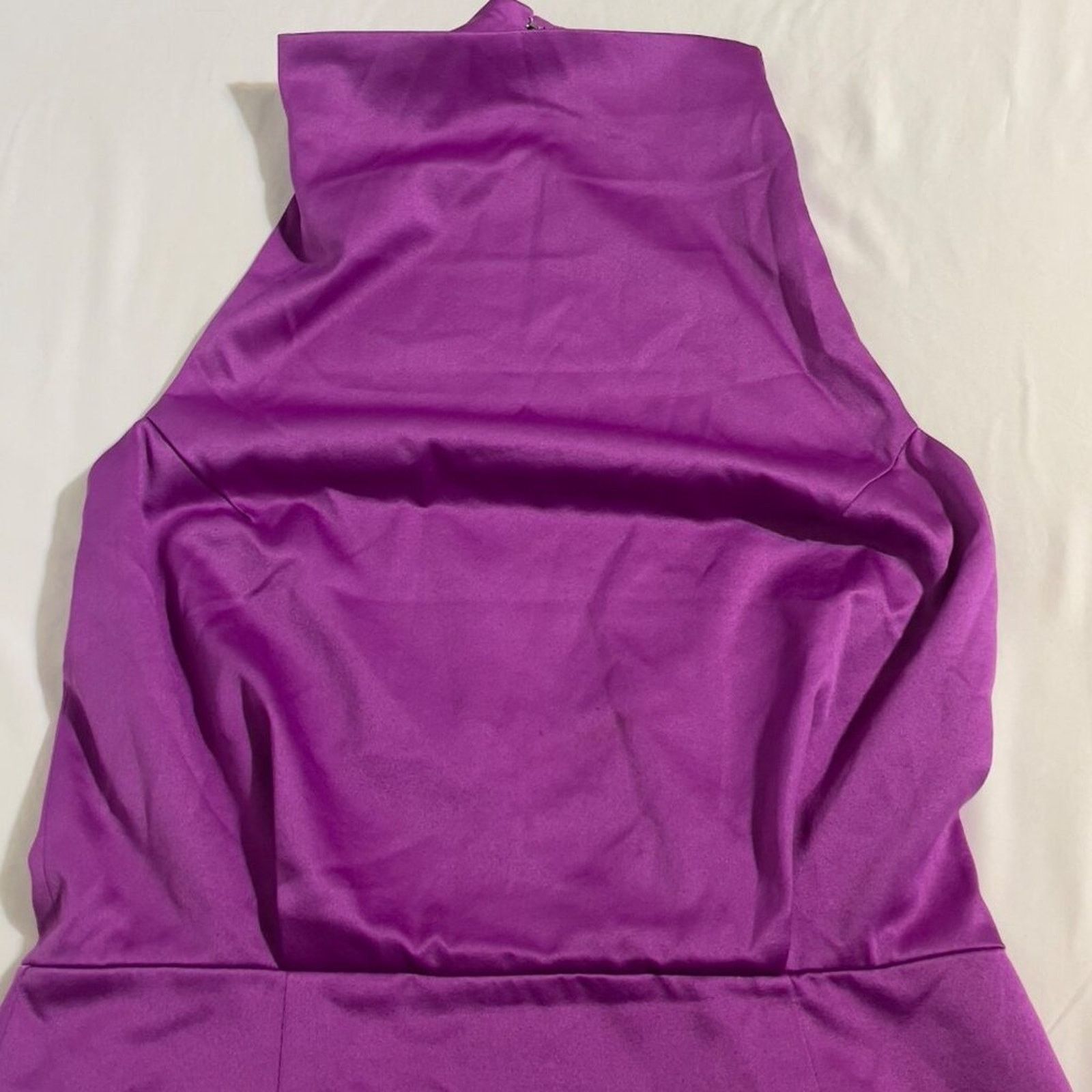 ELLIATT Elliatt Camo Asymmetric Satin Halter Cocktail Dress Large Size L / US 10 / IT 46 - 10 Thumbnail