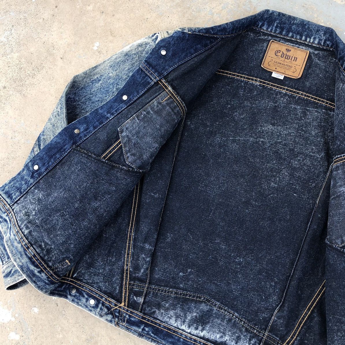Edwin Vintage Edwin Asid Wash Trucker Denim Jacket Size US M / EU 48-50 / 2 - 6 Thumbnail