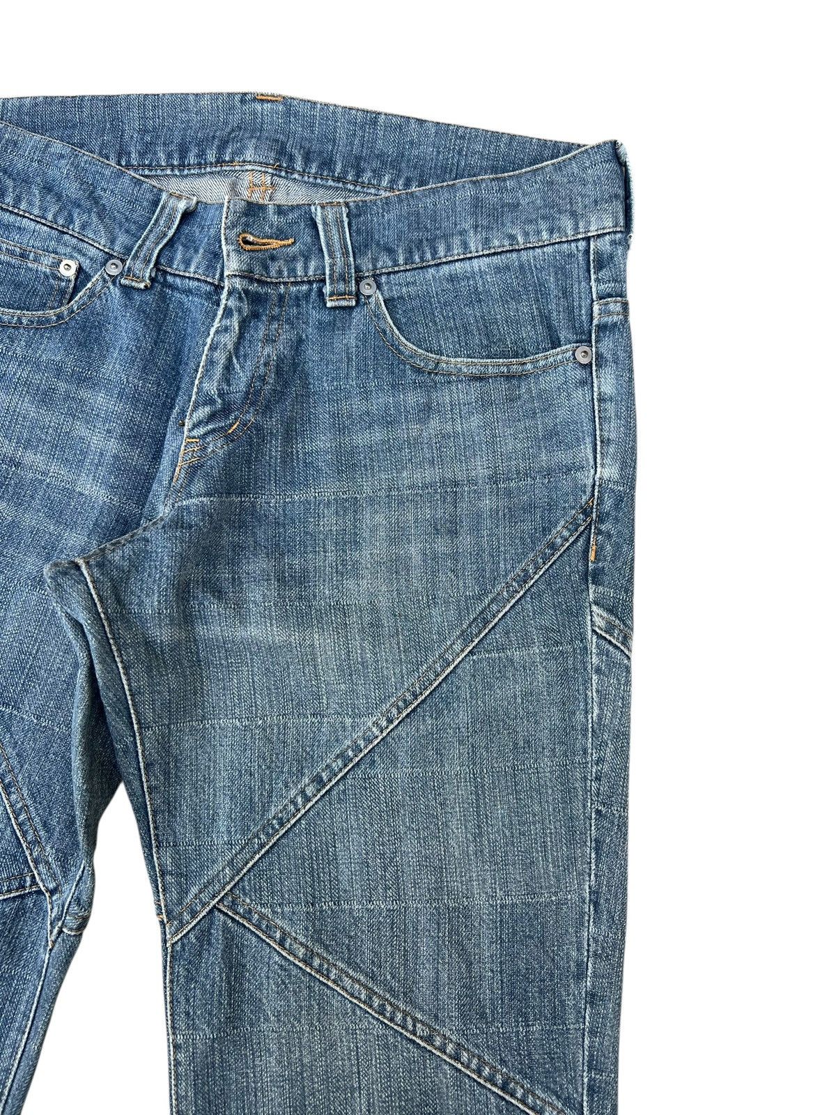Tornado Mart Archive Tornado Mart Patchwork Denim Super Flare Jeans Size US 31 - 11 Thumbnail