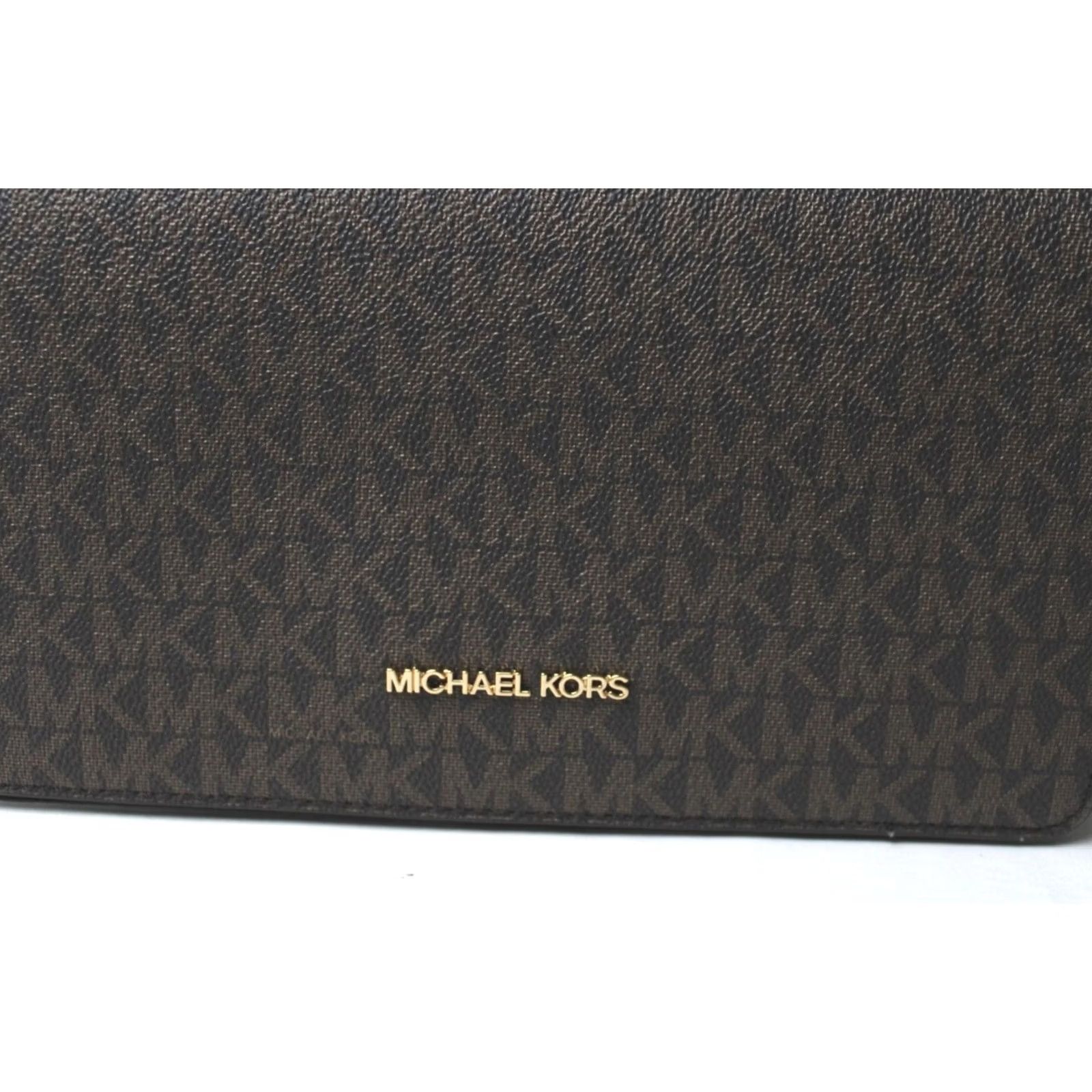 Michael Kors VINTAGE Michael Kors Outlet Women's Jet Set Medium Logo Crossbody Bag NC3 Brown One Size Size ONE SIZE - 2 Thumbnail