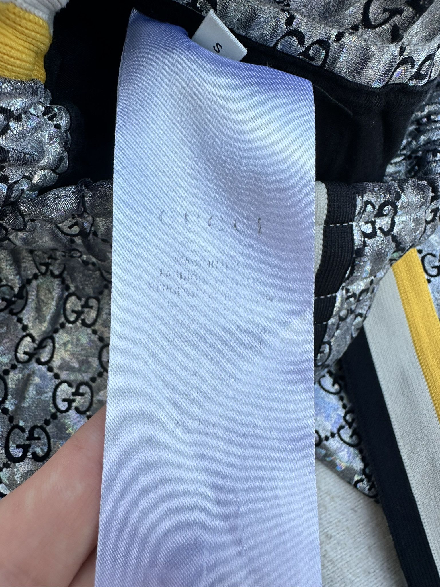 Gucci Gucci Sweatpants Monogram Shiny Silver Side Web Size US 28 / EU 44 - 9 Thumbnail