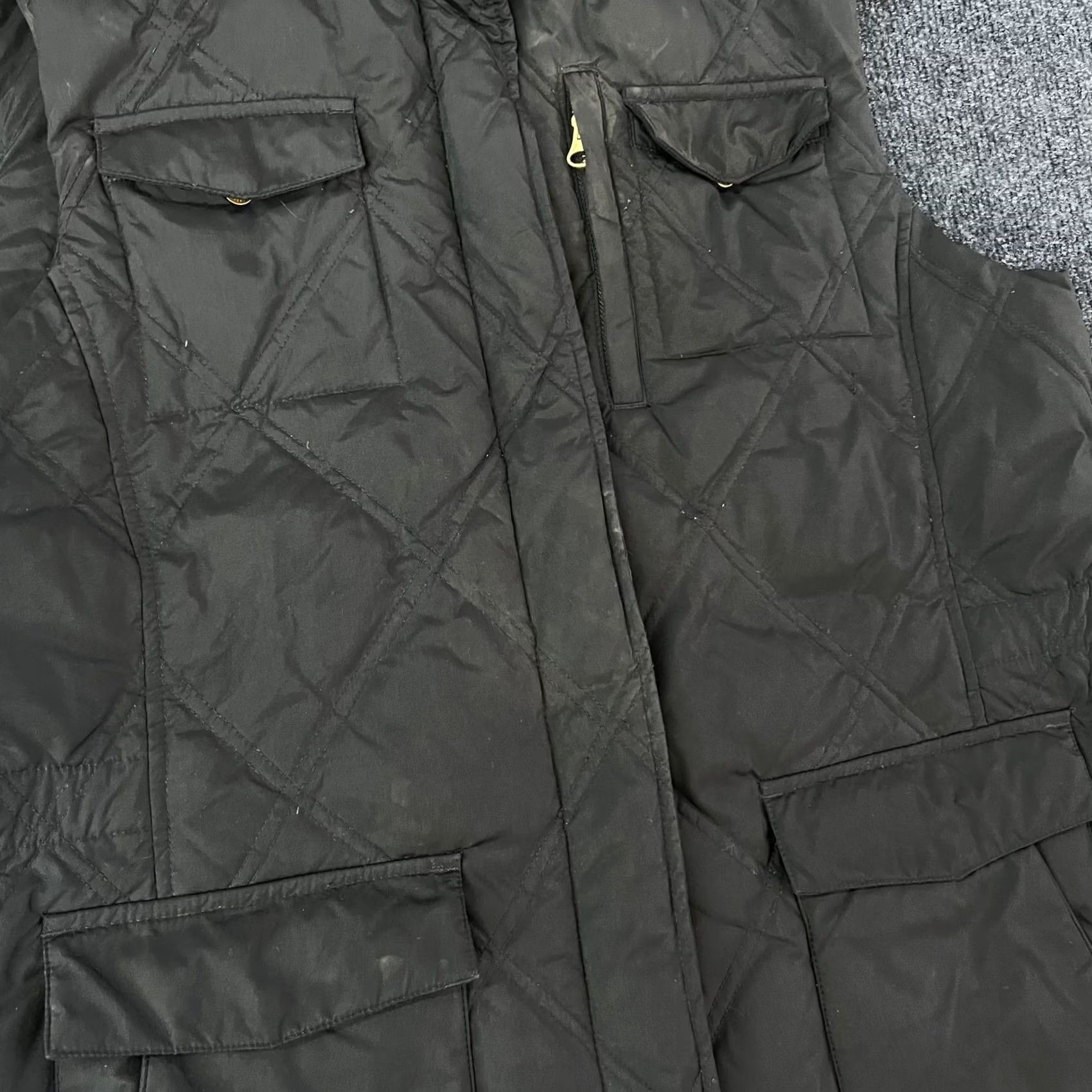 Lands' End Lands' End Vest Womens Large Black Quilted Down Puffer Full Zip Pockets Outdoor Size L / US 10 / IT 46 - 2 Thumbnail