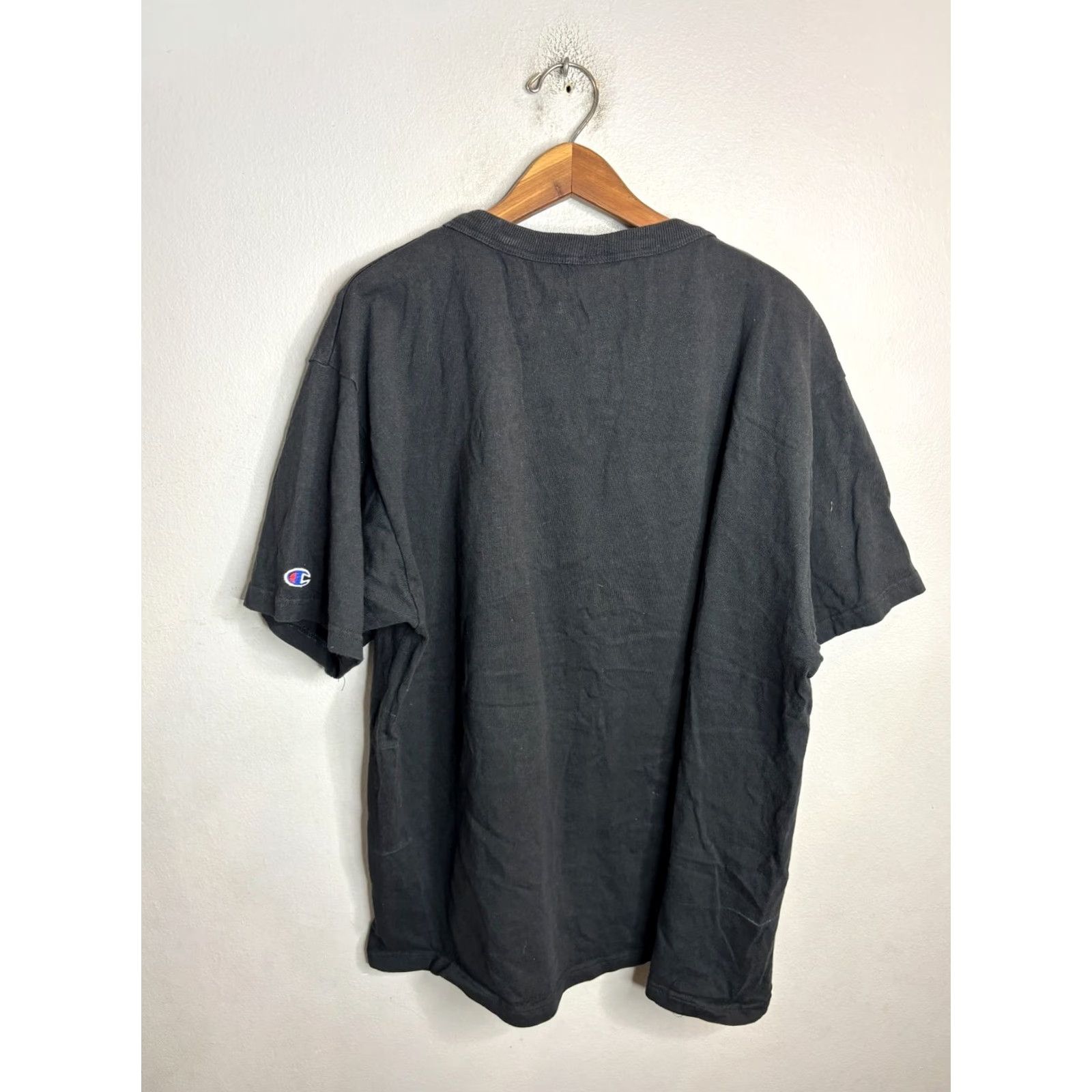Champion Vintage Champion T-Shirt Crew Neck XL Black 80s Logo Short Sleeve Men Size US XL / EU 56 / 4 - 5 Thumbnail