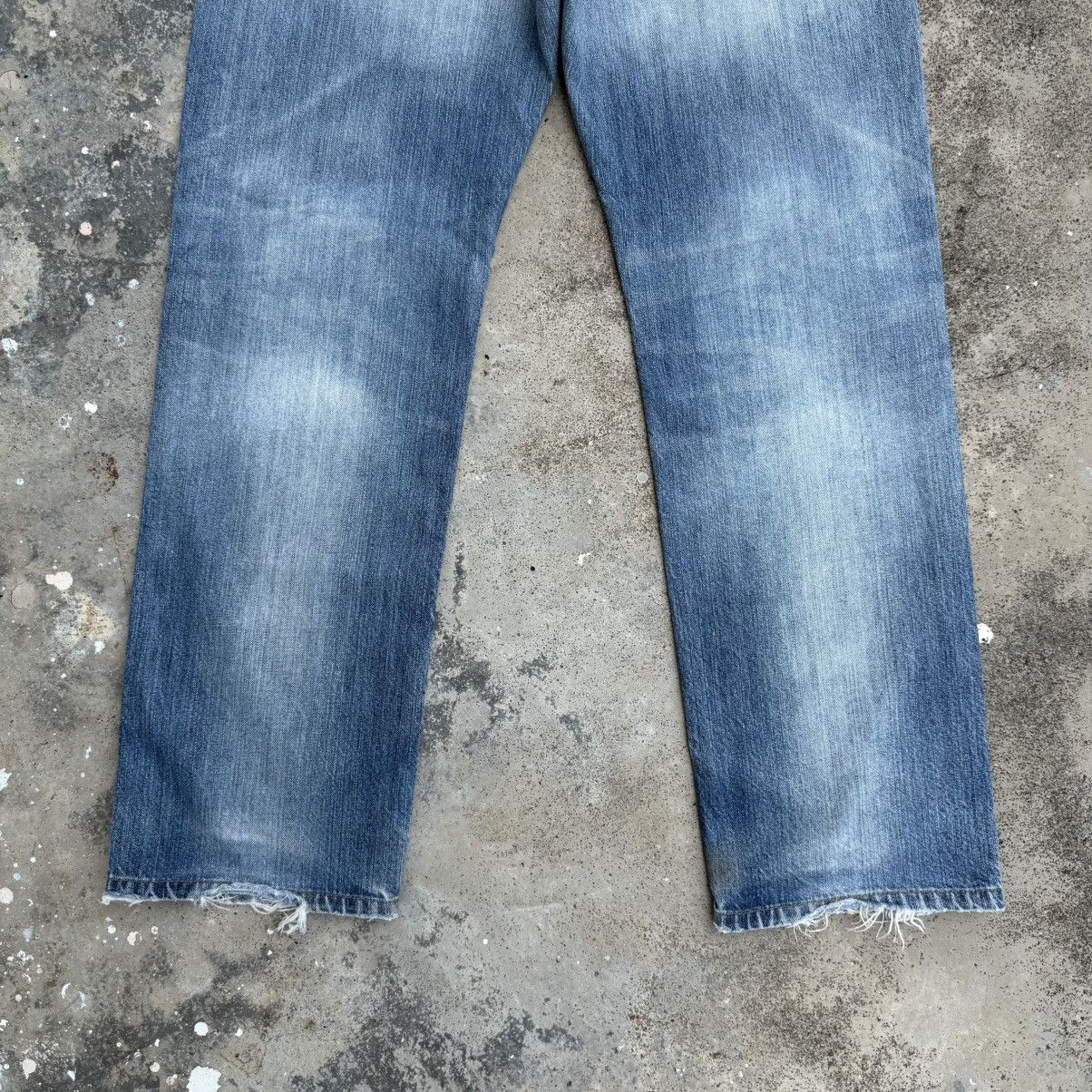 Japanese Brand VINTAGE JAPANESE FADED RIPPED DENIM JEAN PANTS Size US 34 / EU 50 - 9 Thumbnail